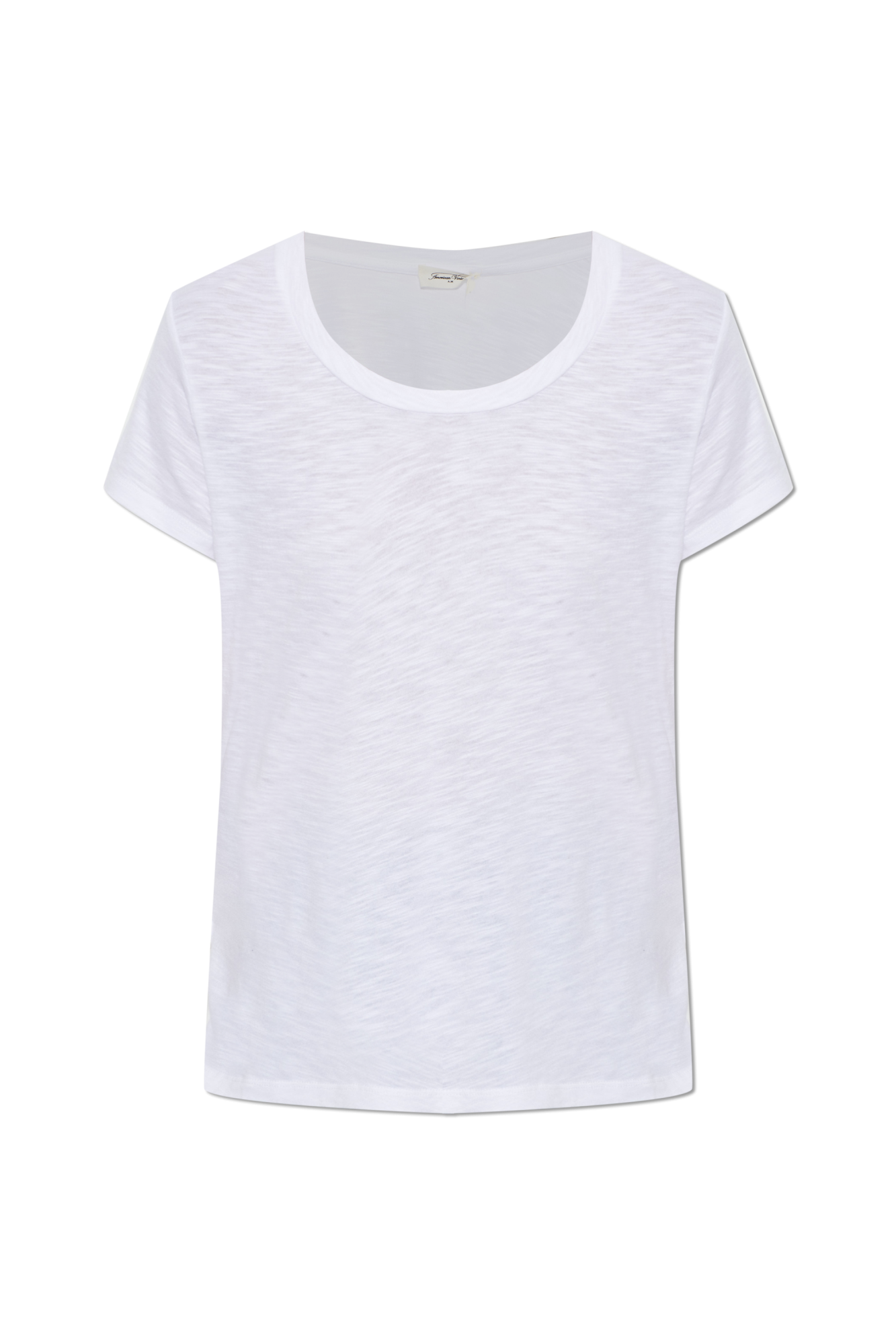 American Vintage T-shirt Z Okrągłym Dekoltem, Kobiety, Biały