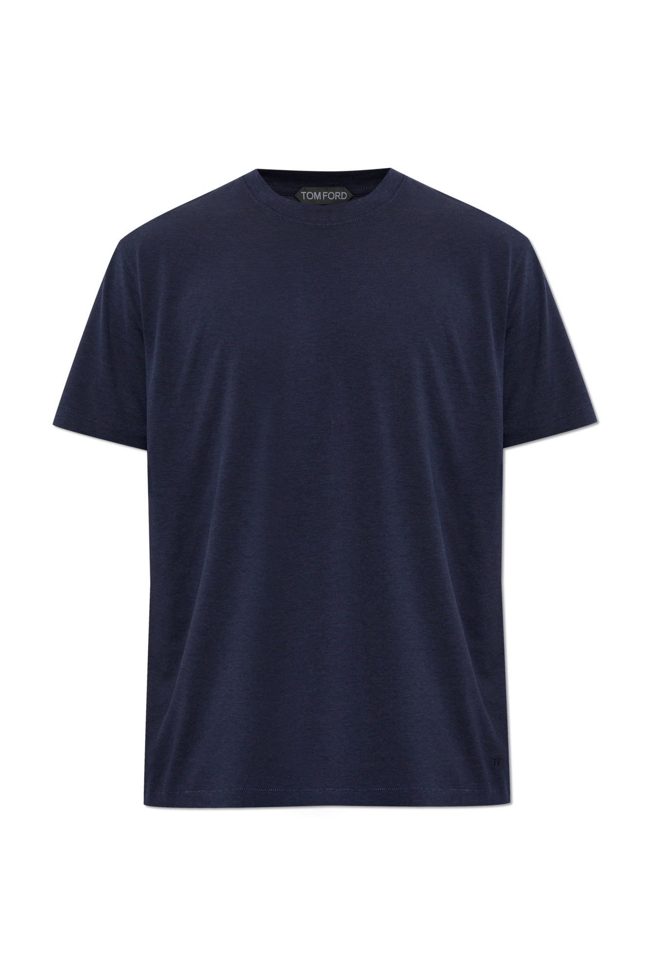 Tom Ford T-shirt Z Okrągłym Dekoltem, Mężczyźni, Granatowy