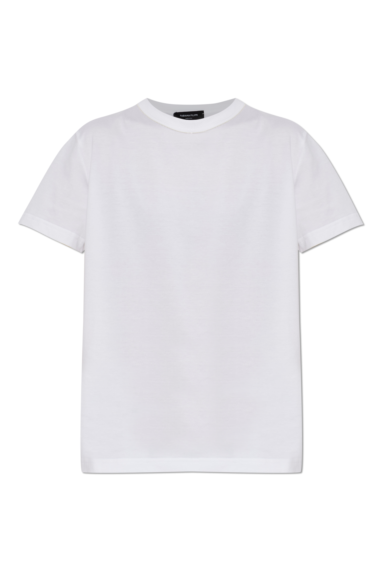 Fabiana Filippi Bawełniany T-shirt, Kobiety, Biały