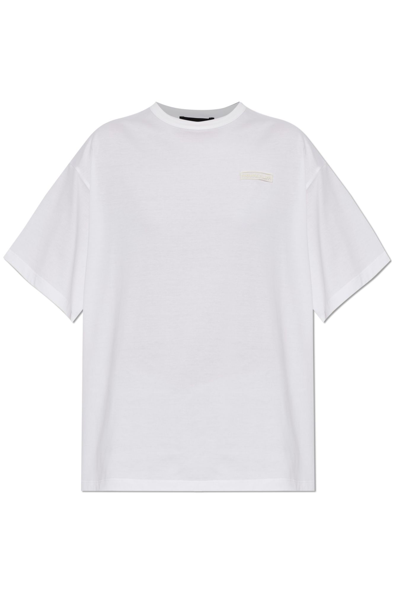 Fabiana Filippi Bawełniany T-shirt, Kobiety, Biały