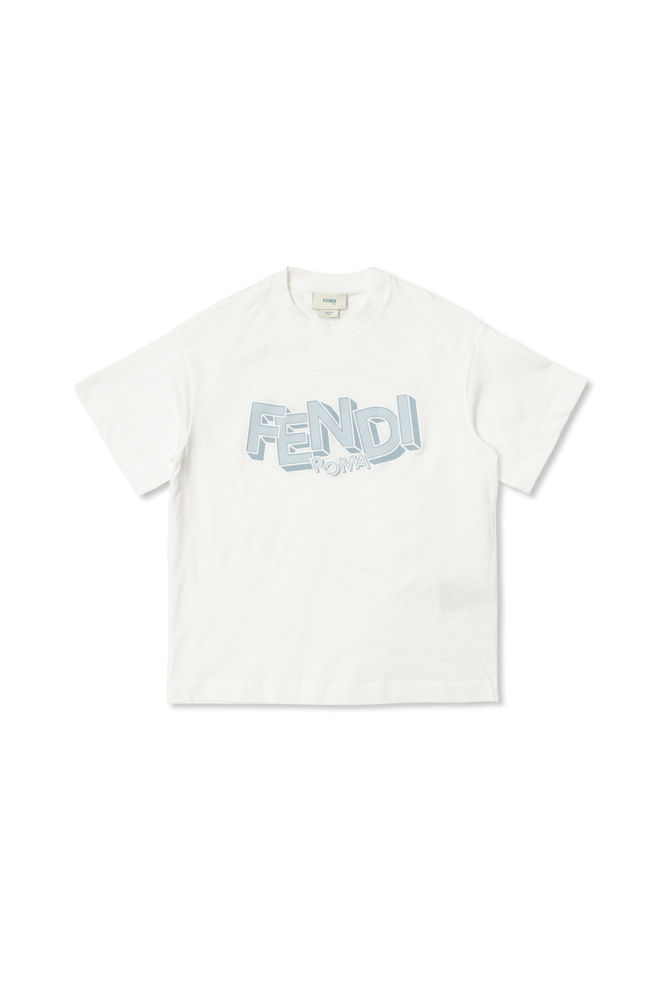 Fendi Kids T-shirt Z Logo, Unisex, Biały