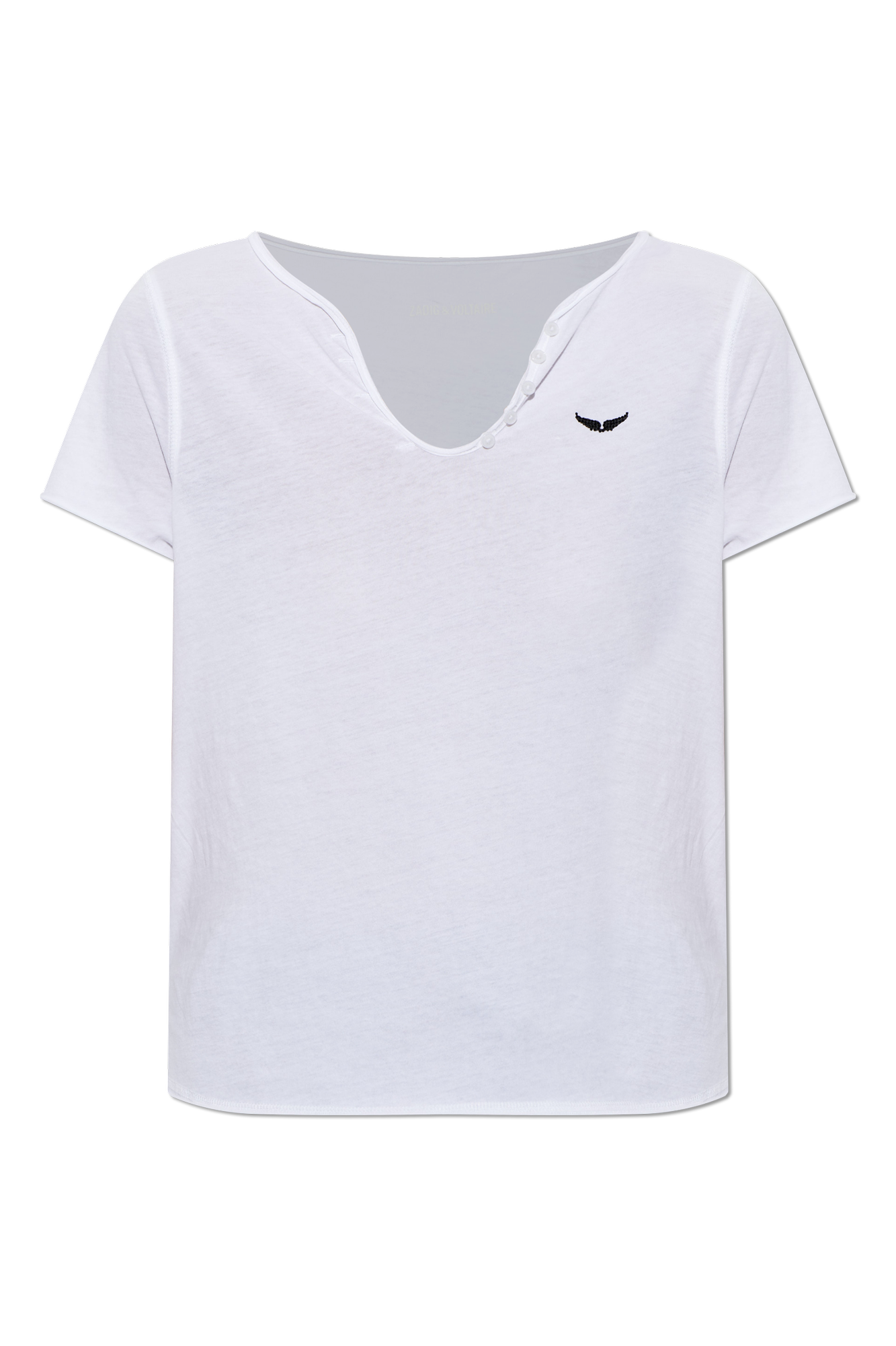 Zadig & Voltaire T-shirt Z Nadrukiem, Kobiety, Biały