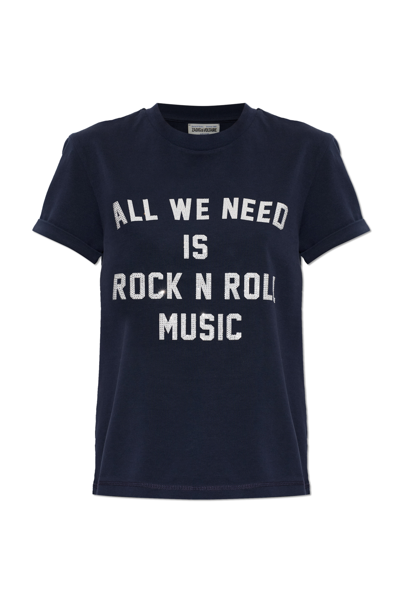Zadig & Voltaire T-shirt ‘Walko’, Kobiety, Granatowy