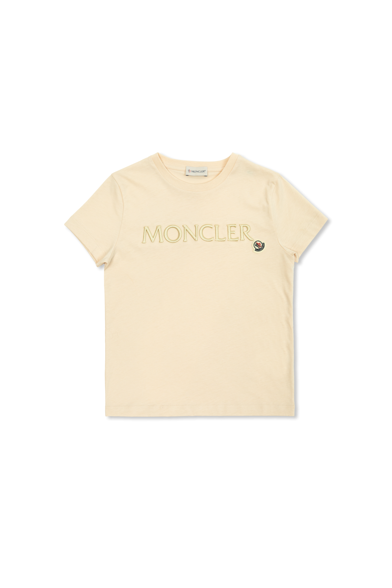 Moncler Enfant T-shirt Z Logo, Unisex, Kremowy