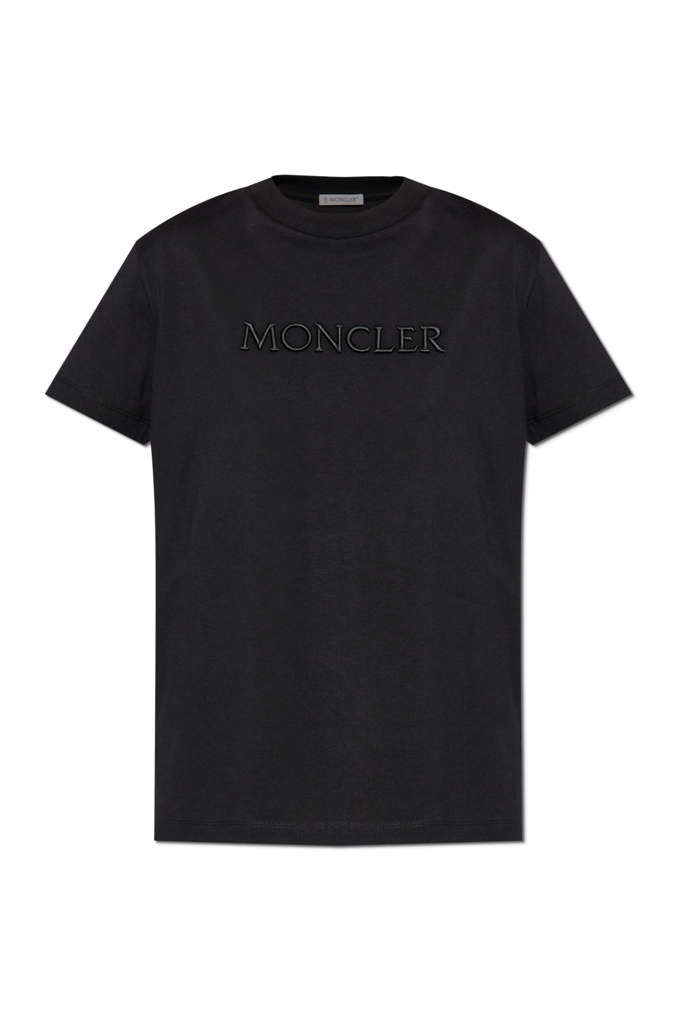 Moncler T-shirt Z Logo, Kobiety, Czarny