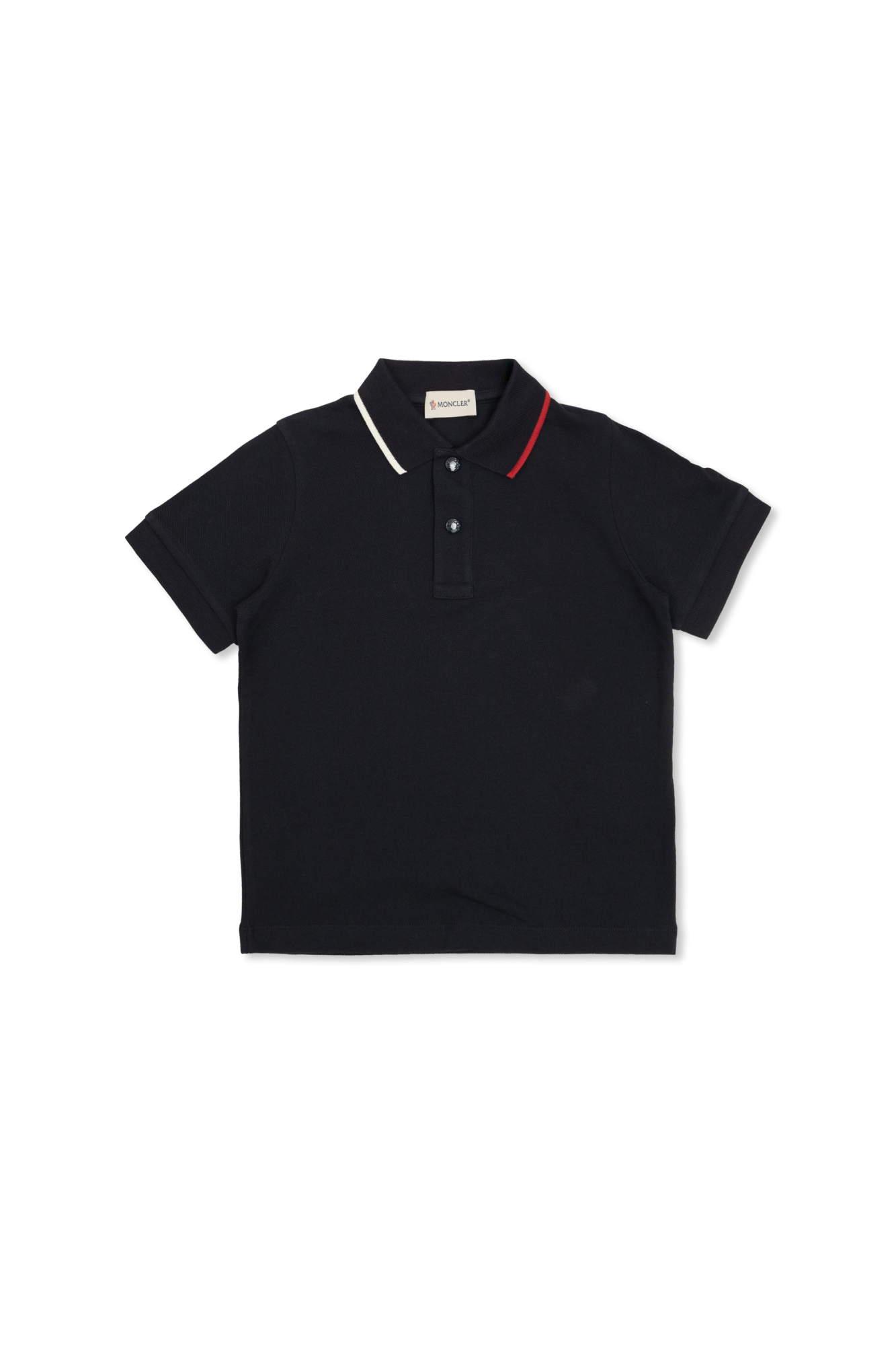 Moncler Enfant Bawełniane Polo, Unisex, Granatowy