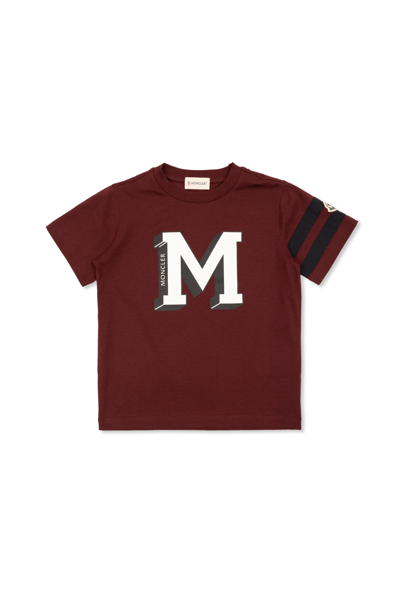 Moncler Enfant T-shirt Z Nadrukowanym Logo, Unisex, Bordo