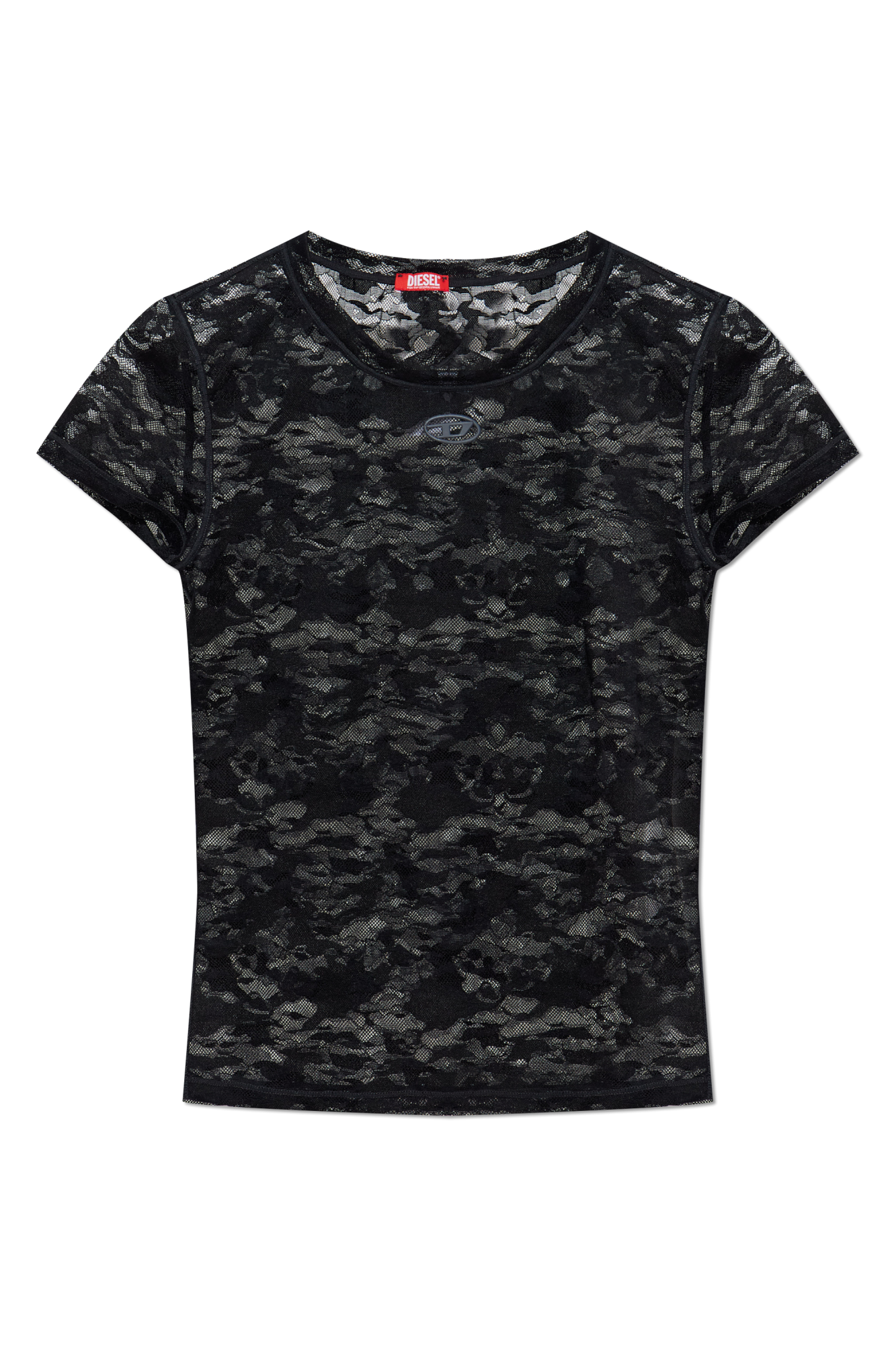 Diesel Koronkowy Top `KASIA-UTLT`, Kobiety, Czarny