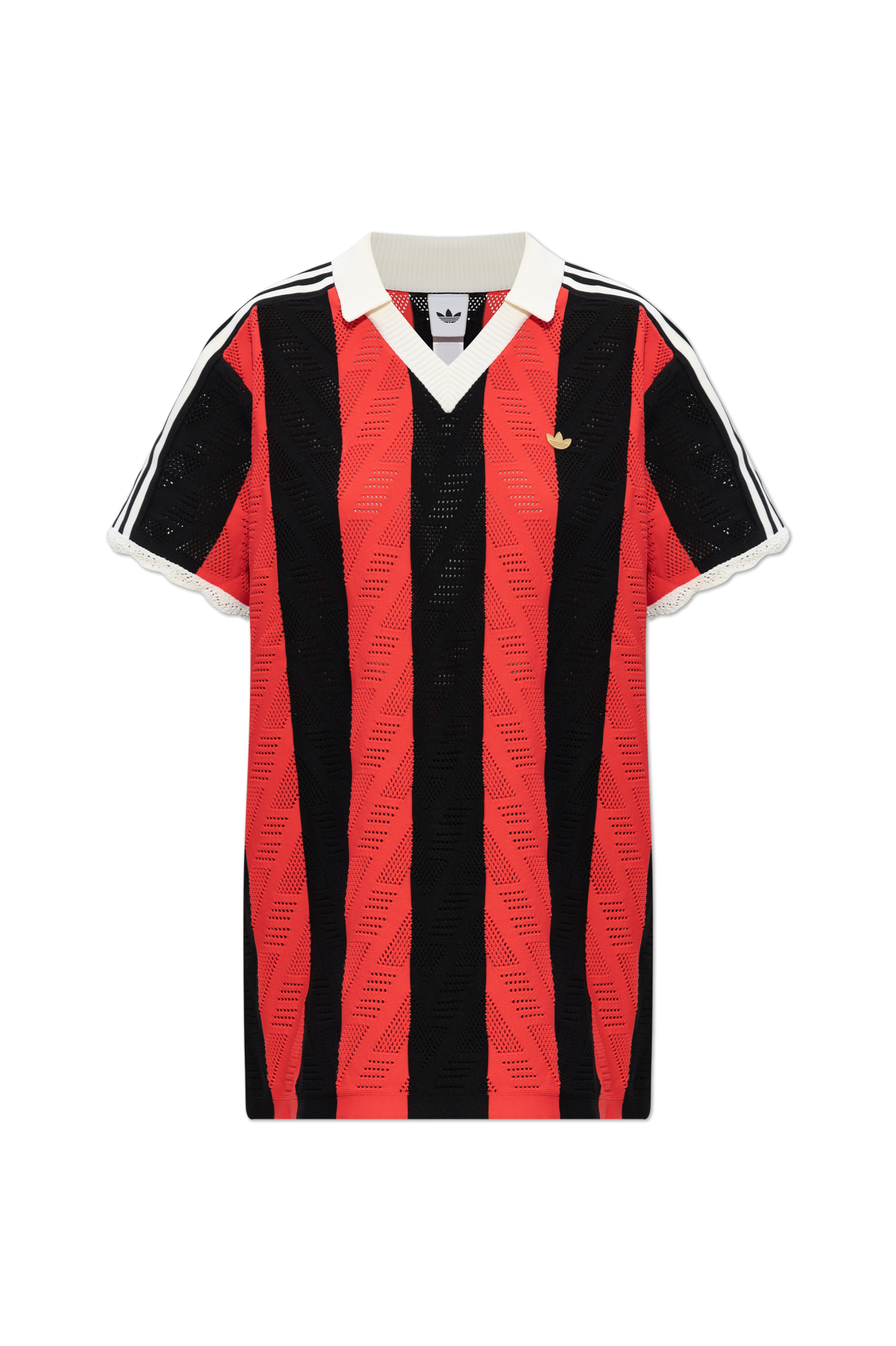ADIDAS Originals Polo Z Aplikacją Logo, Kobiety, Czerwony