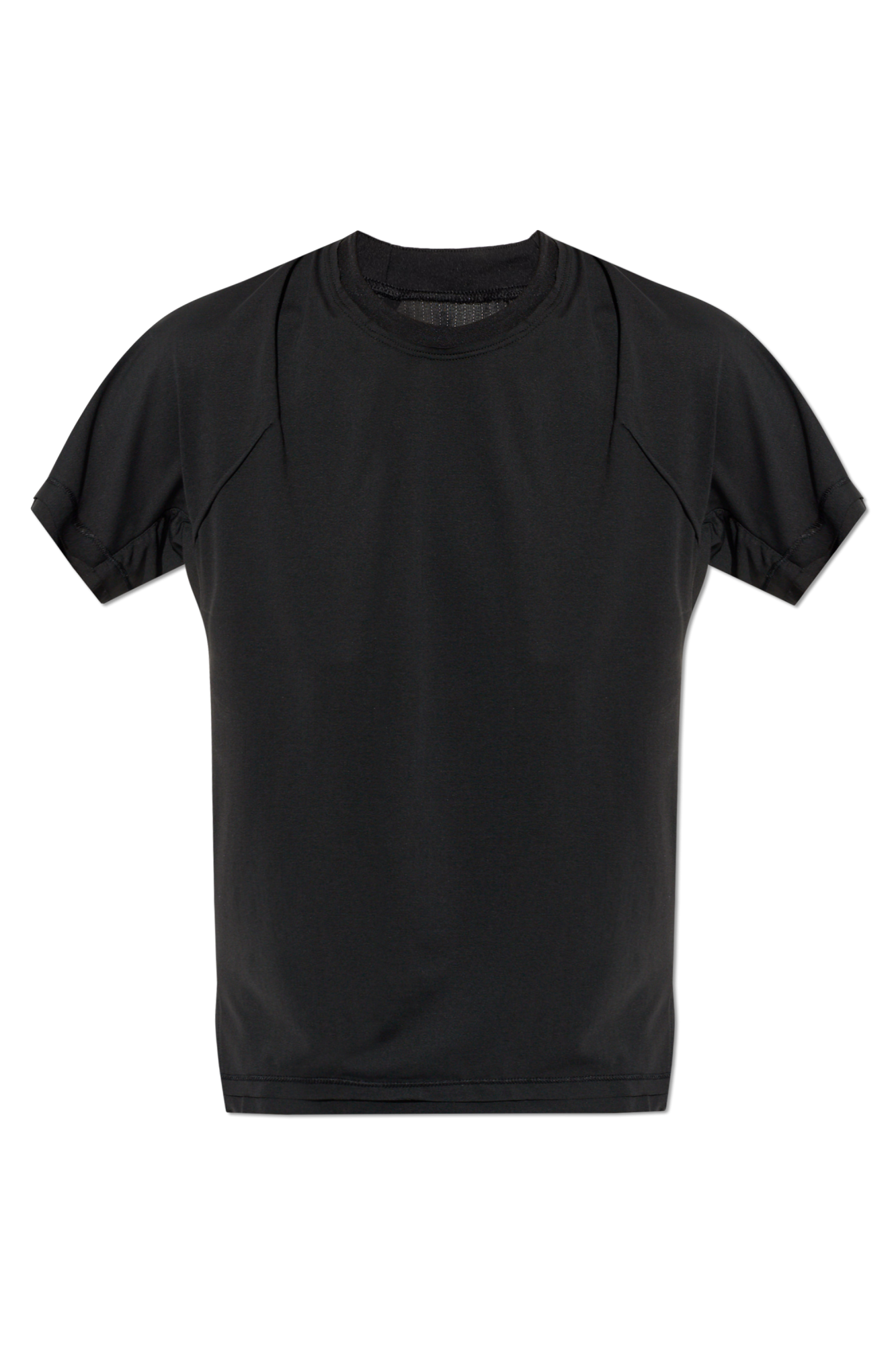 Y-3 T-shirt O Surowym Wykończeniu, Kobiety, Czarny