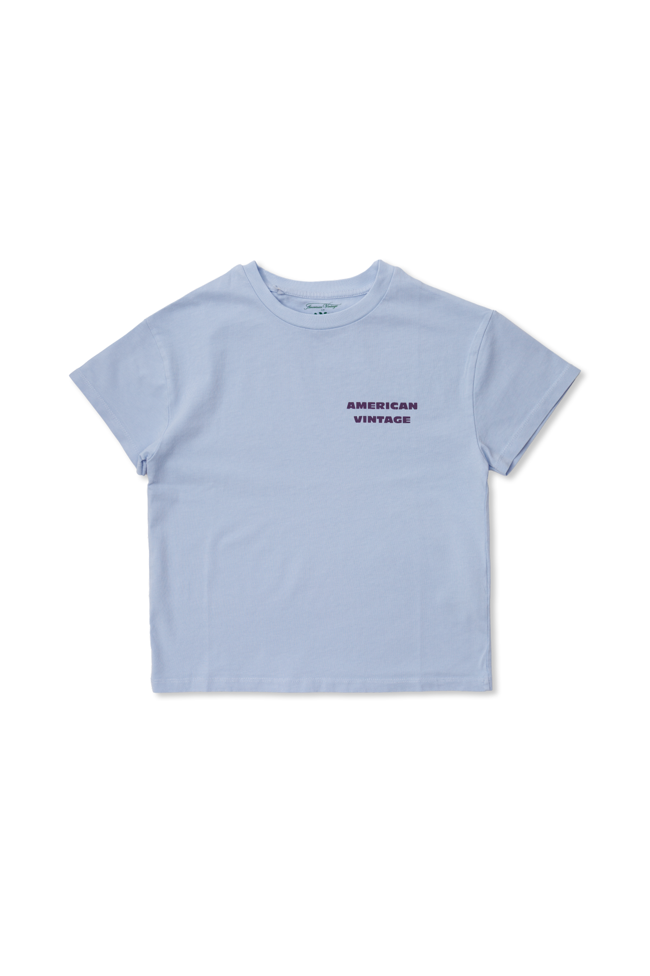 American Vintage Kids T-shirt Z Nadrukowanym Logo, Unisex, Niebieski