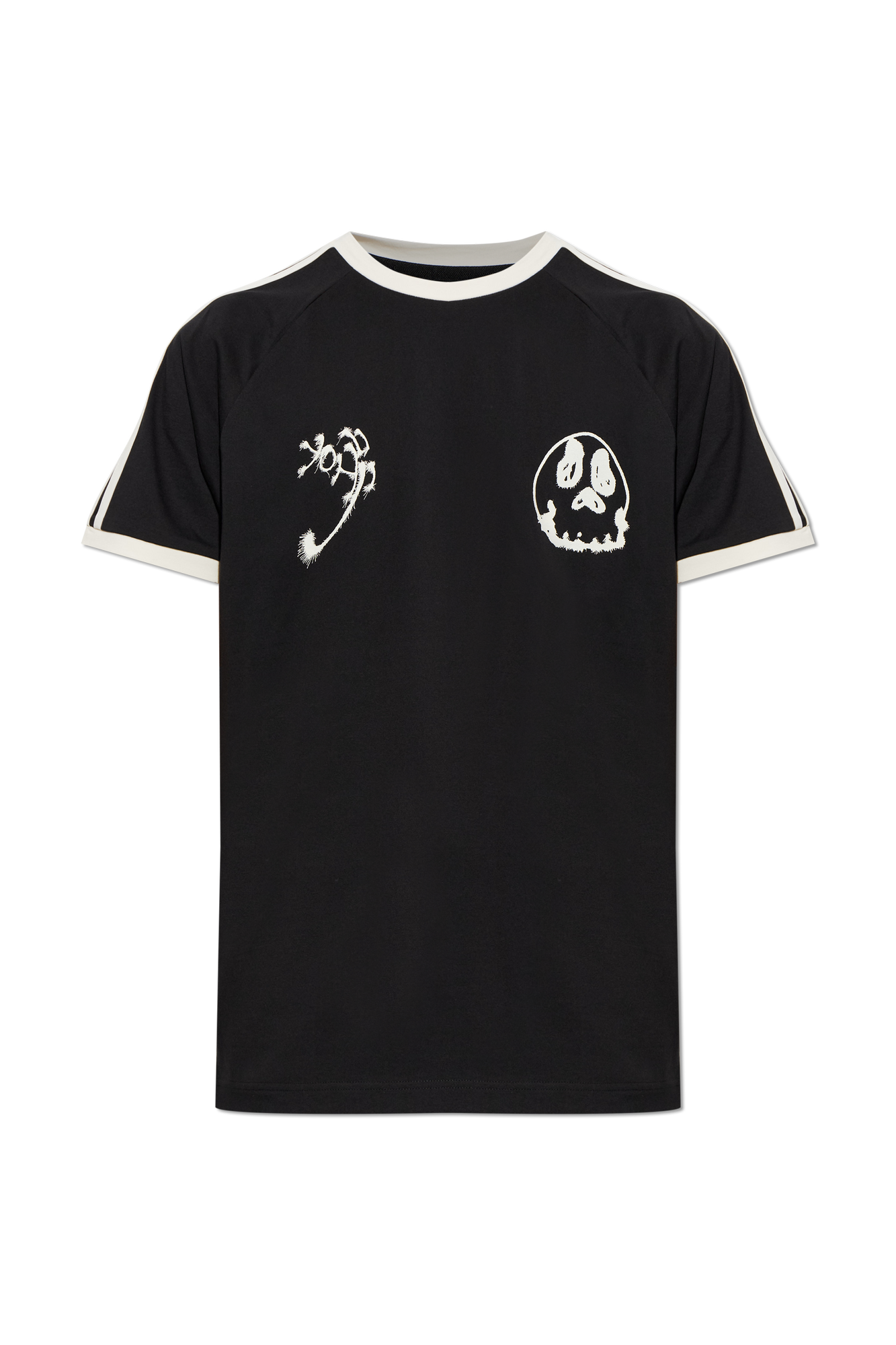 Y-3 T-shirt Z Nadrukiem, Mężczyźni, Czarny