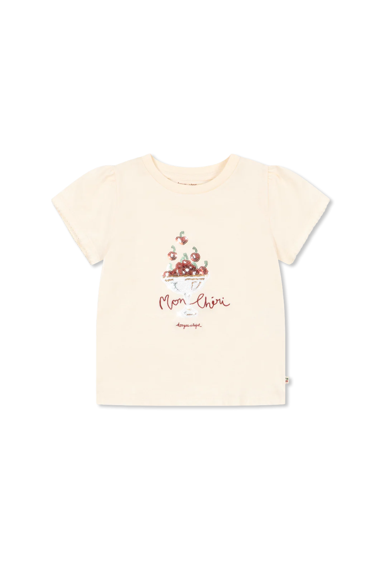 Konges Sløjd T-shirt ‘Famo’, Unisex, Kremowy