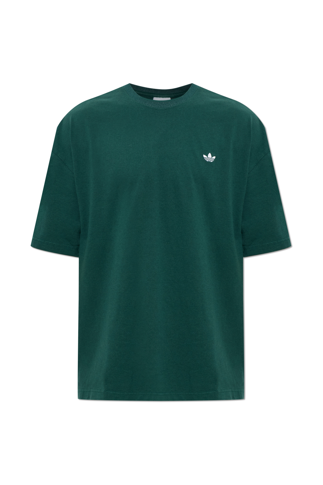 ADIDAS Originals T-shirt Z Wyszytym Logo, Mężczyźni, Zielony