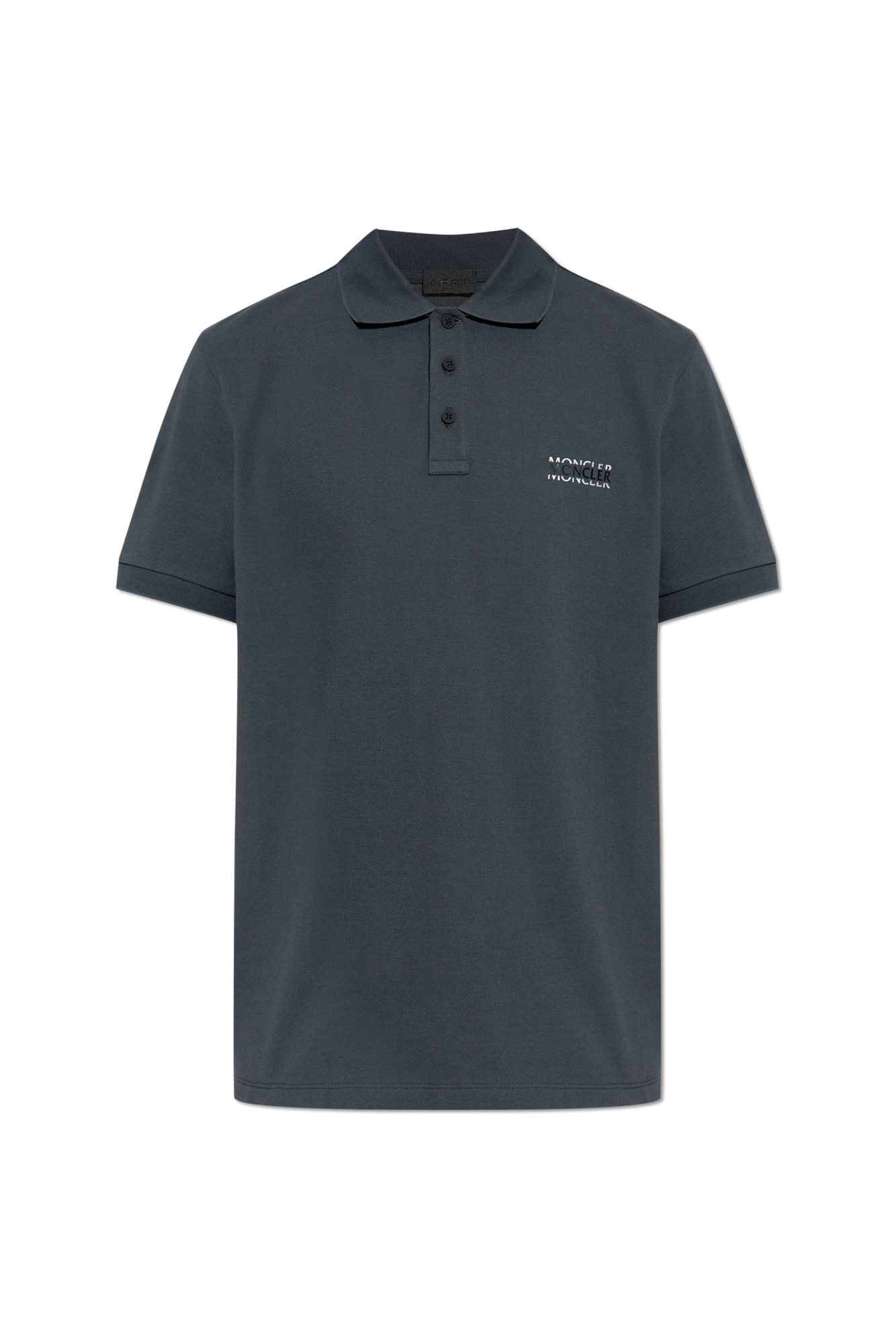 Moncler Polo Z Logo, Mężczyźni, Szary