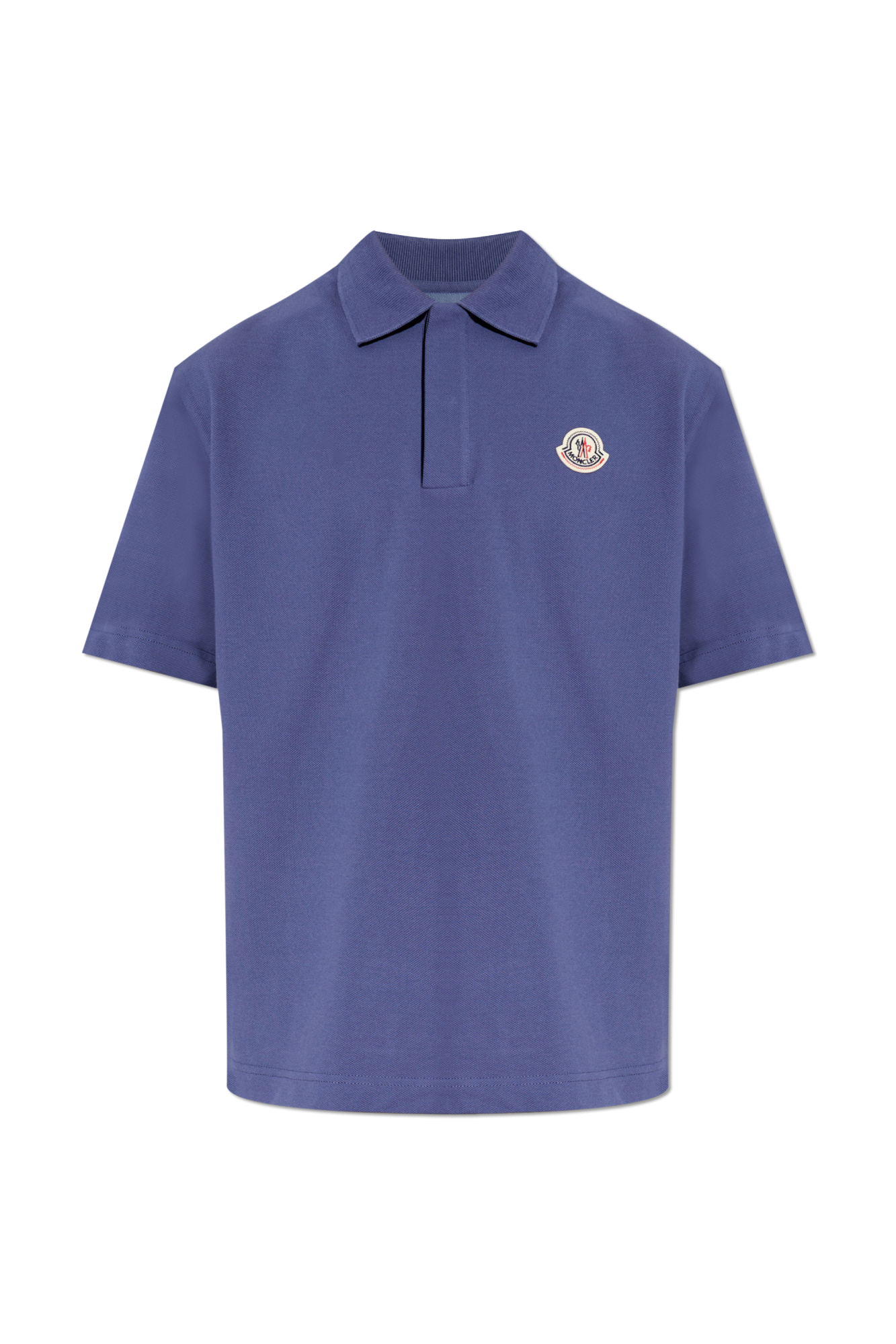 Moncler Polo Z Naszywką Logo, Mężczyźni, Granatowy