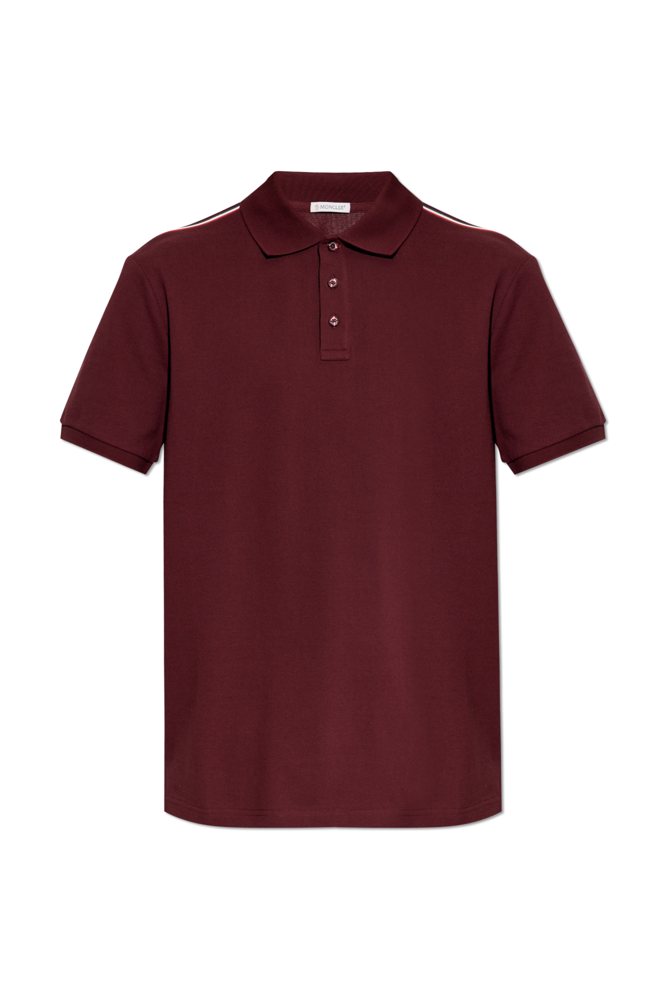 Moncler Polo Z Naszywką Logo, Mężczyźni, Bordo