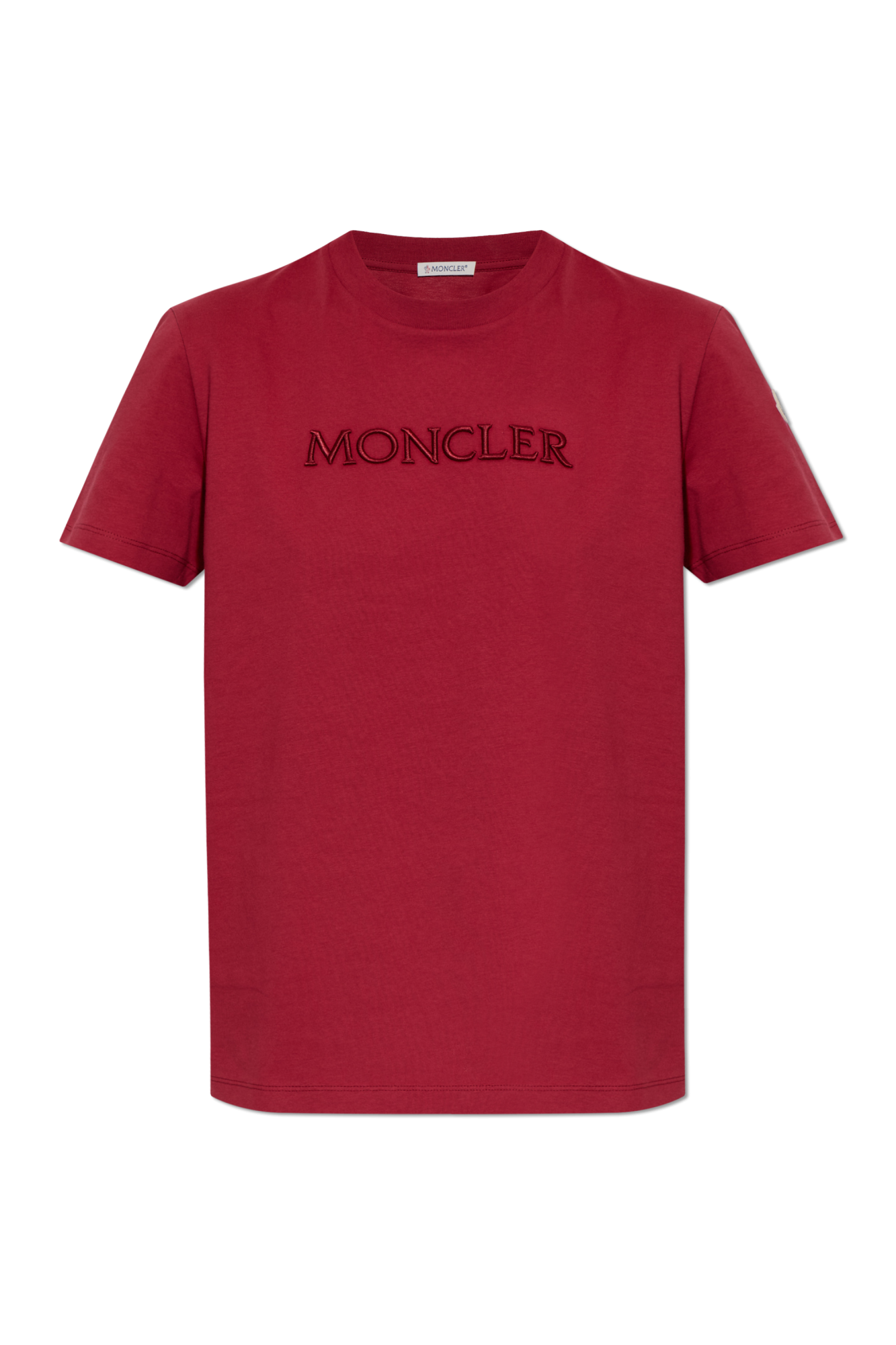 Moncler T-shirt Z Logo, Kobiety, Bordo