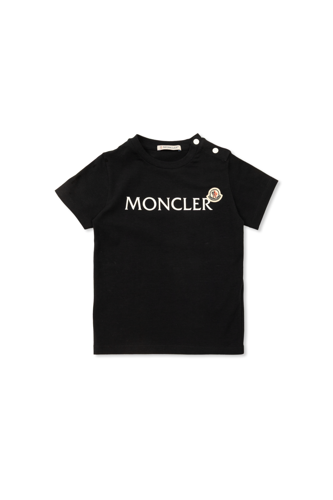 Moncler Enfant T-shirt Z Logo, Unisex, Czarny
