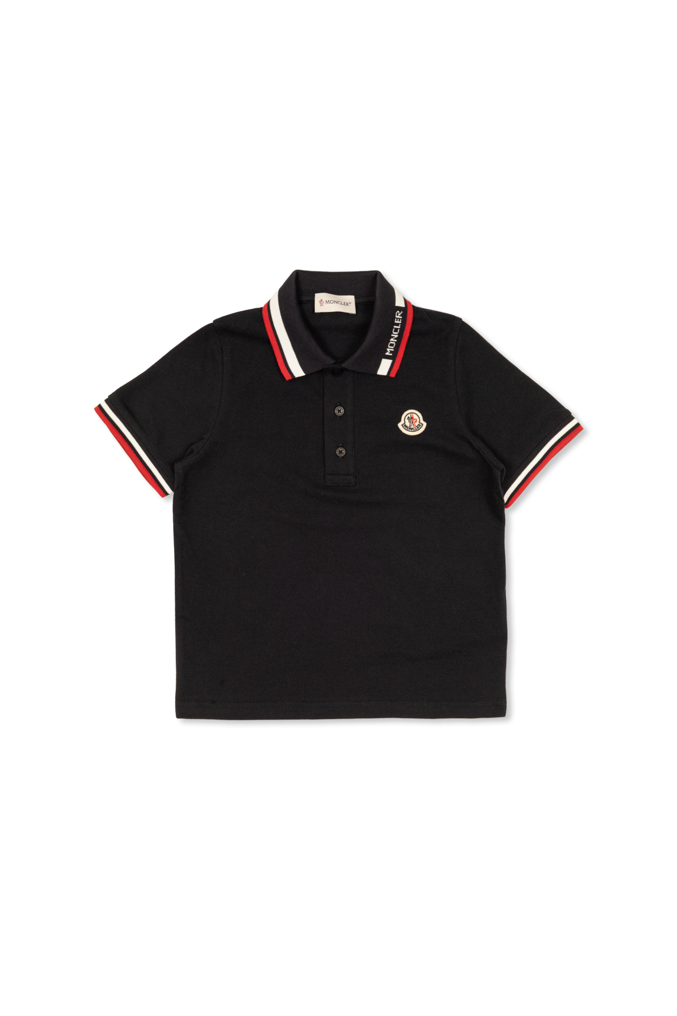 Moncler Enfant Polo Z Naszywką Logo, Unisex, Granatowy