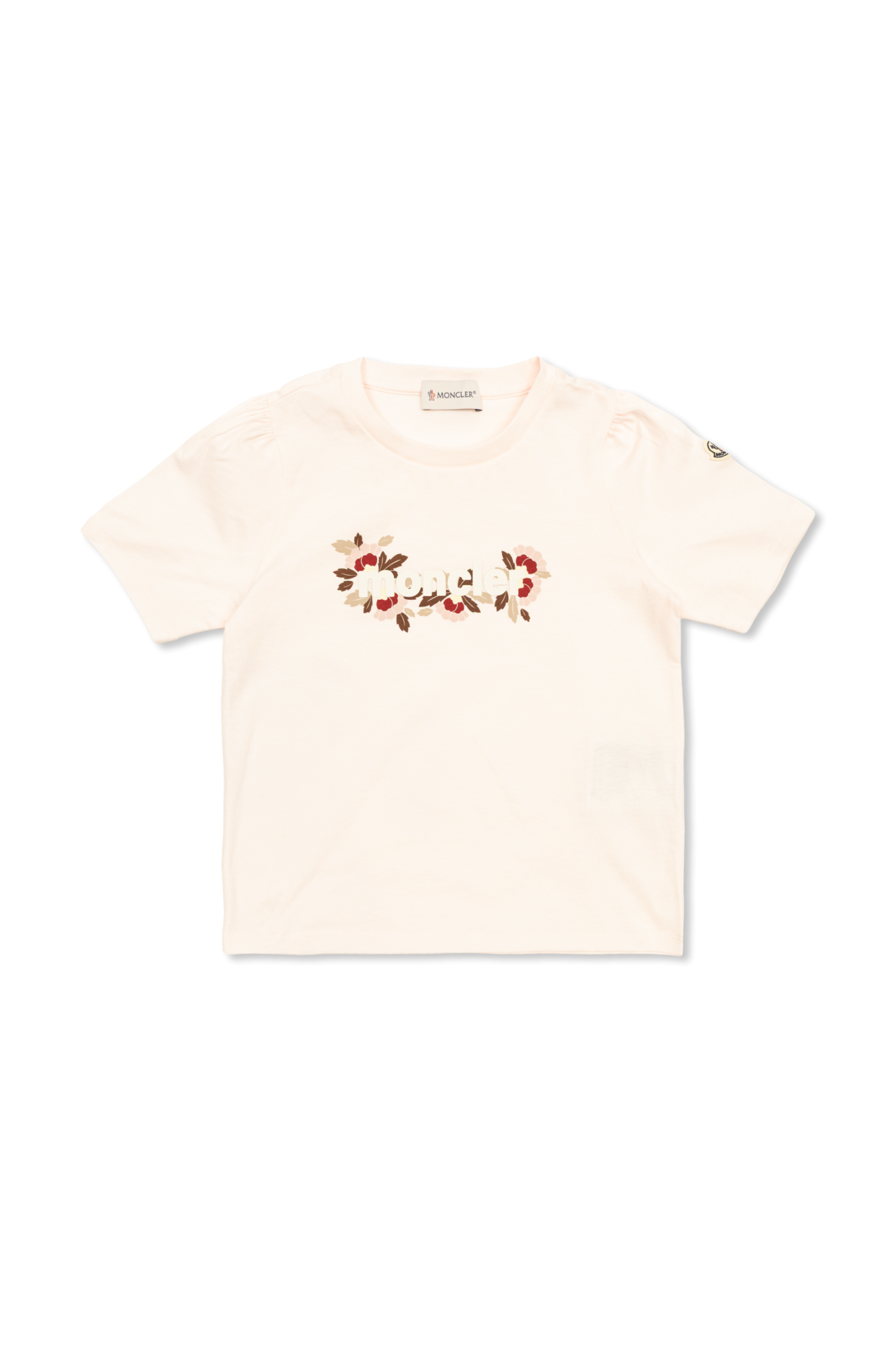 Moncler Enfant T-shirt Z Nadrukowanym Logo, Unisex, Różowy