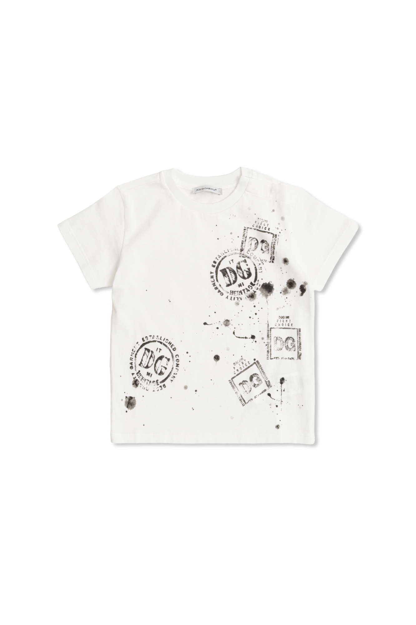 Dolce & Gabbana Kids T-shirt Z Logo, Unisex, Biały