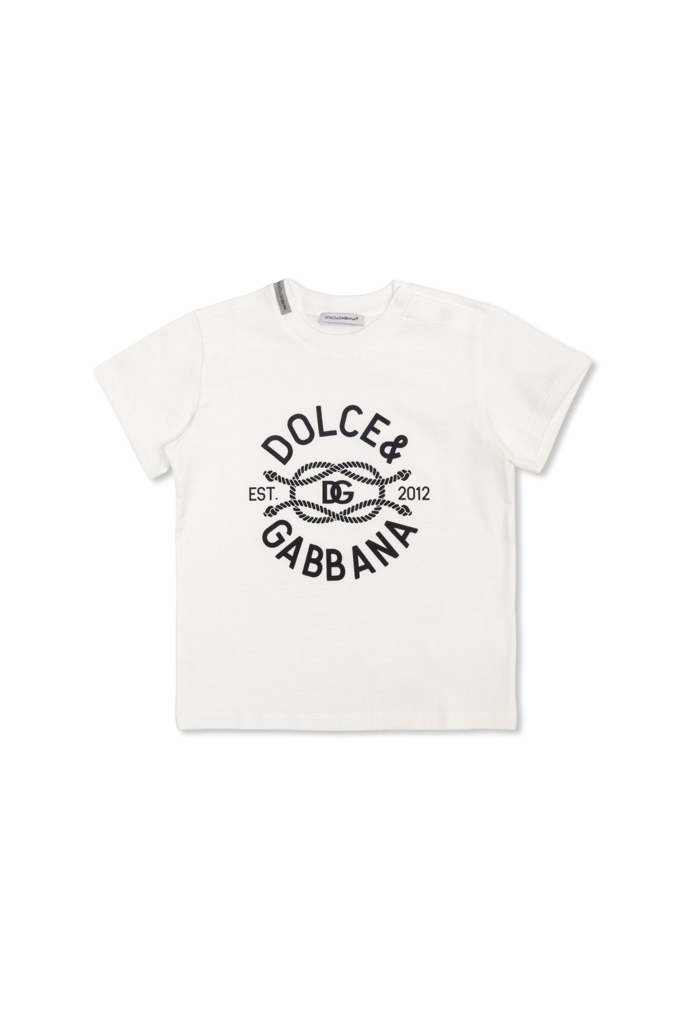 Dolce & Gabbana Kids T-shirt Z Nadrukiem, Unisex, Biały