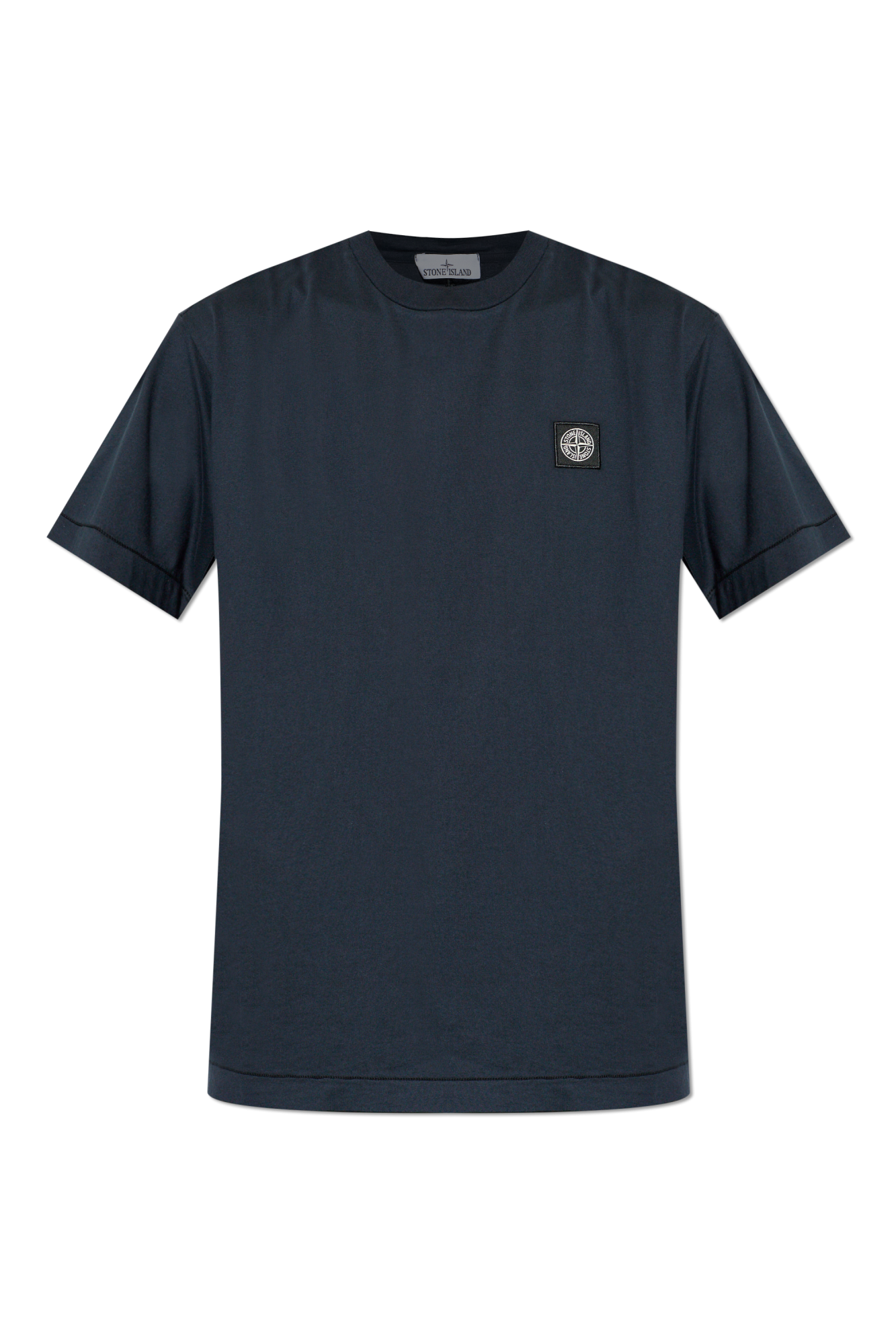 Stone Island T-shirt Z Naszywką Z Logo, Mężczyźni, Granatowy