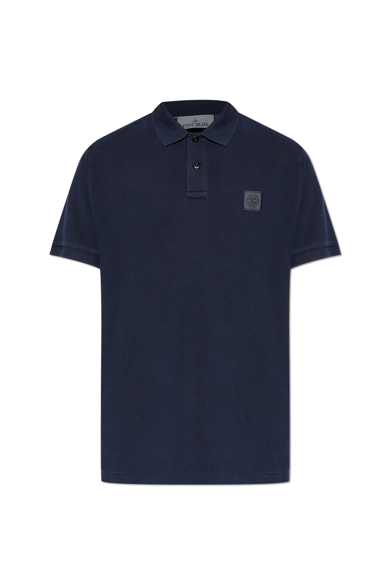 Stone Island Polo Z Naszywką Z Logo, Mężczyźni, Granatowy