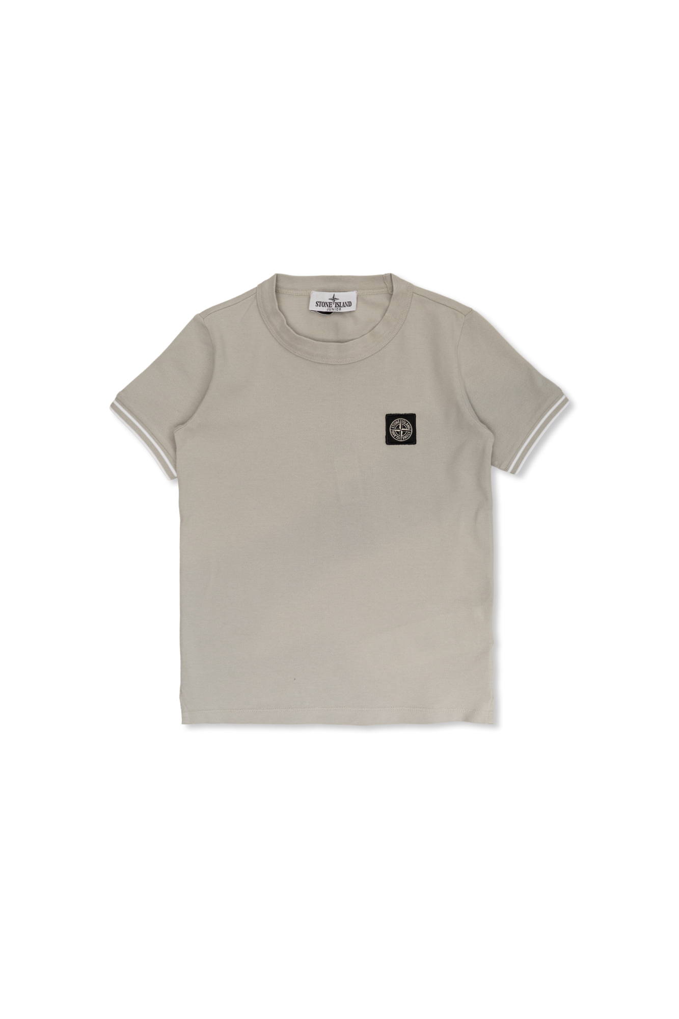 Stone Island Junior T-shirt Z Naszywką Z Logo, Unisex, Szary