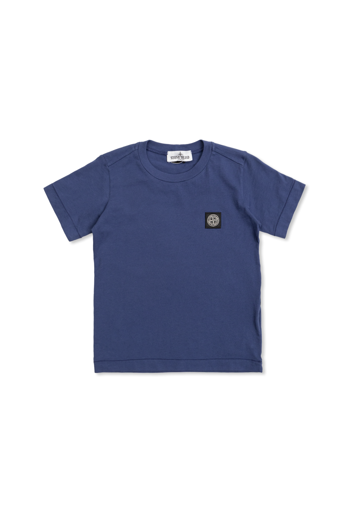 Stone Island Junior T-shirt Z Logo, Unisex, Granatowy