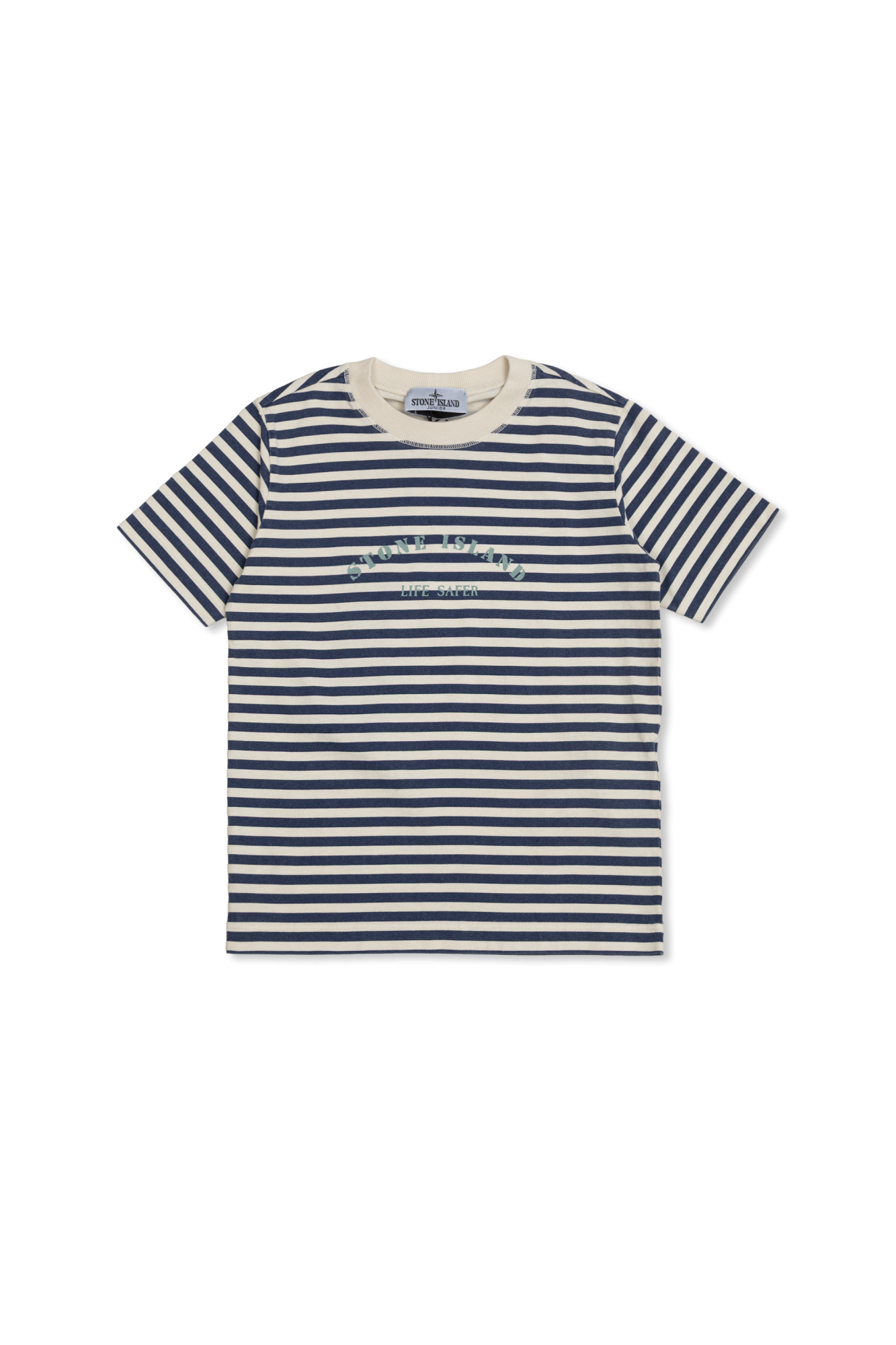 Stone Island Junior T-shirt Z Logo, Unisex, Granatowy