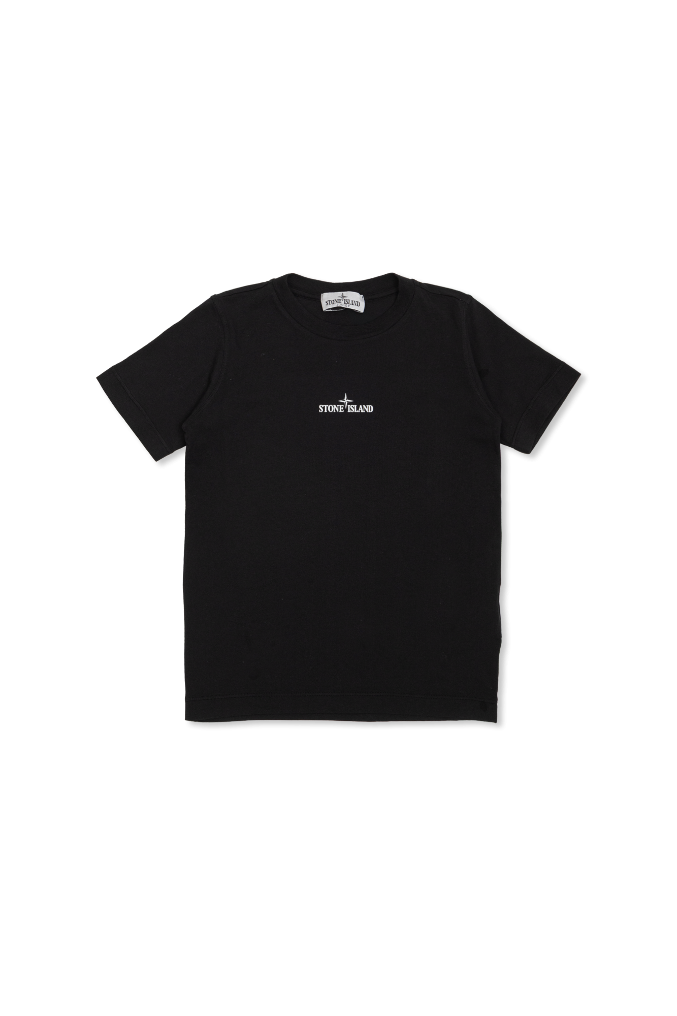 Stone Island Junior T-shirt Z Logo, Unisex, Czarny