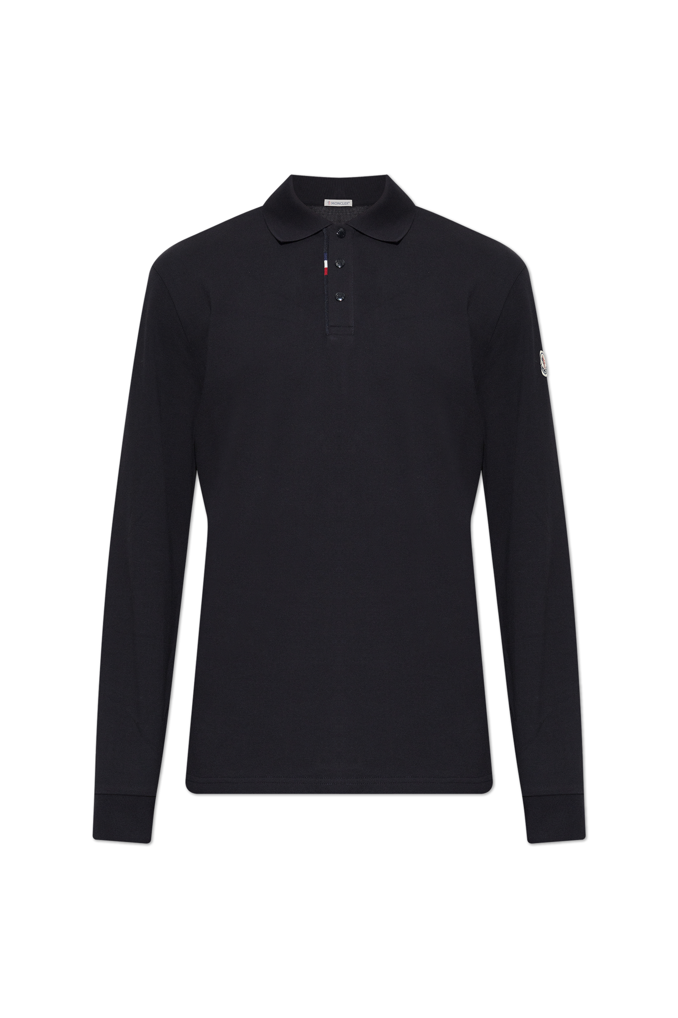 Moncler Polo Z Naszywką Logo, Mężczyźni, Granatowy