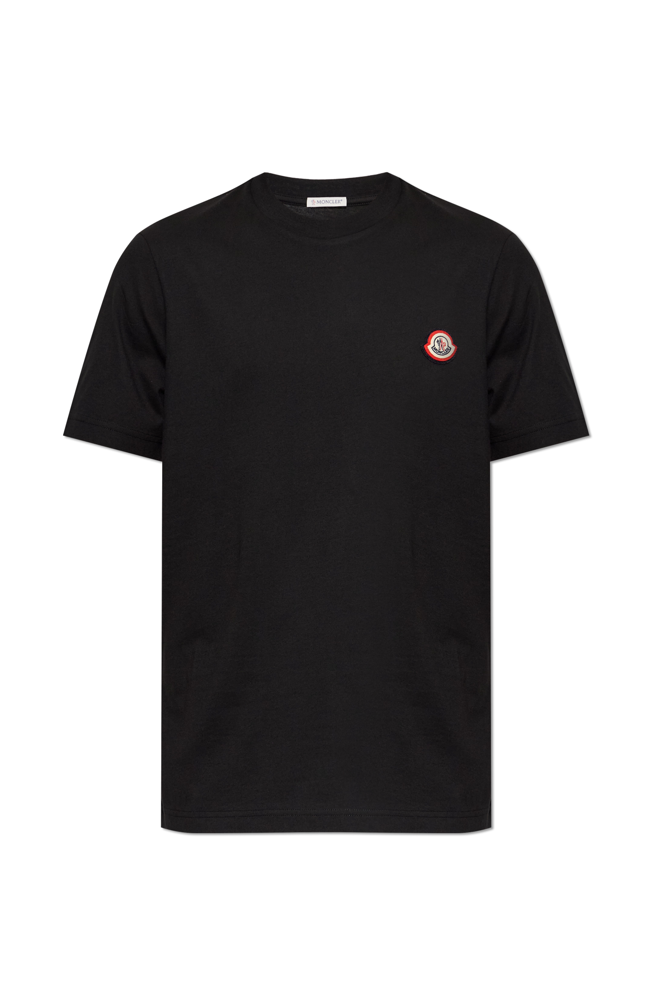 Moncler T-shirt Z Naszywką Logo, Mężczyźni, Czarny