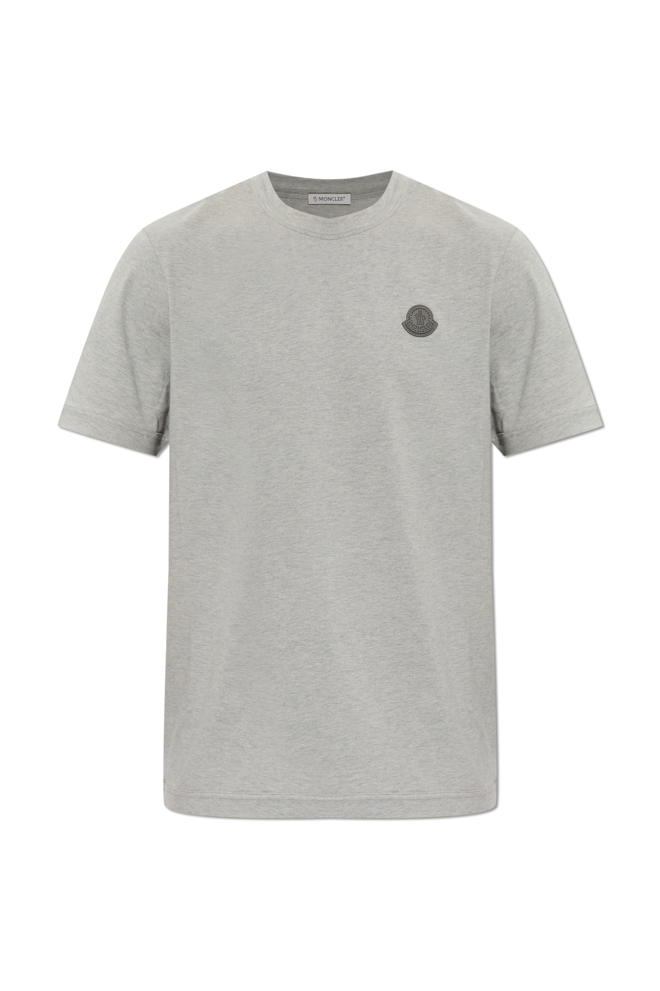 Moncler T-shirt Z Naszywką Logo, Mężczyźni, Szary