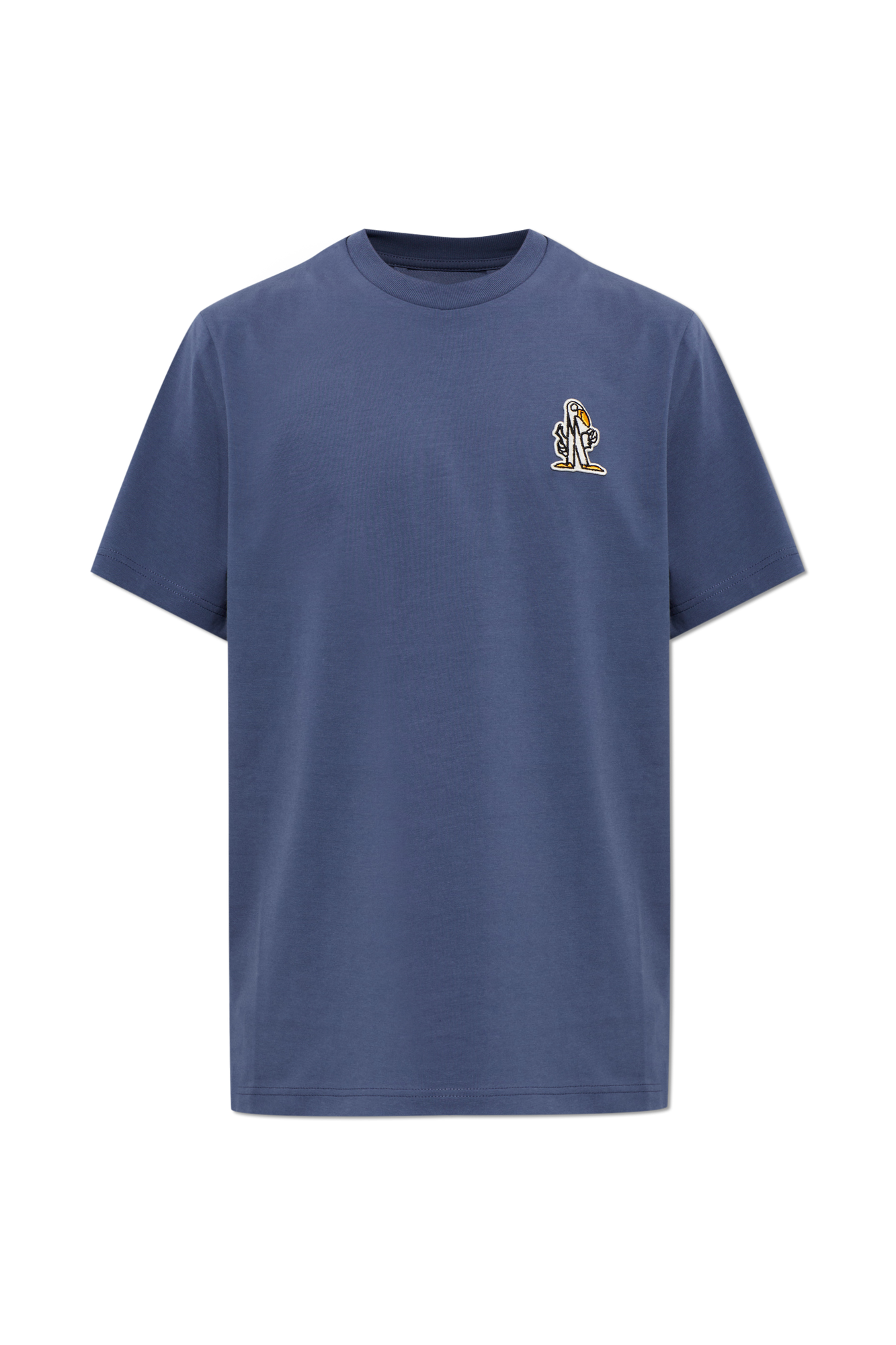 Moncler T-shirt Z Naszywką, Mężczyźni, Granatowy