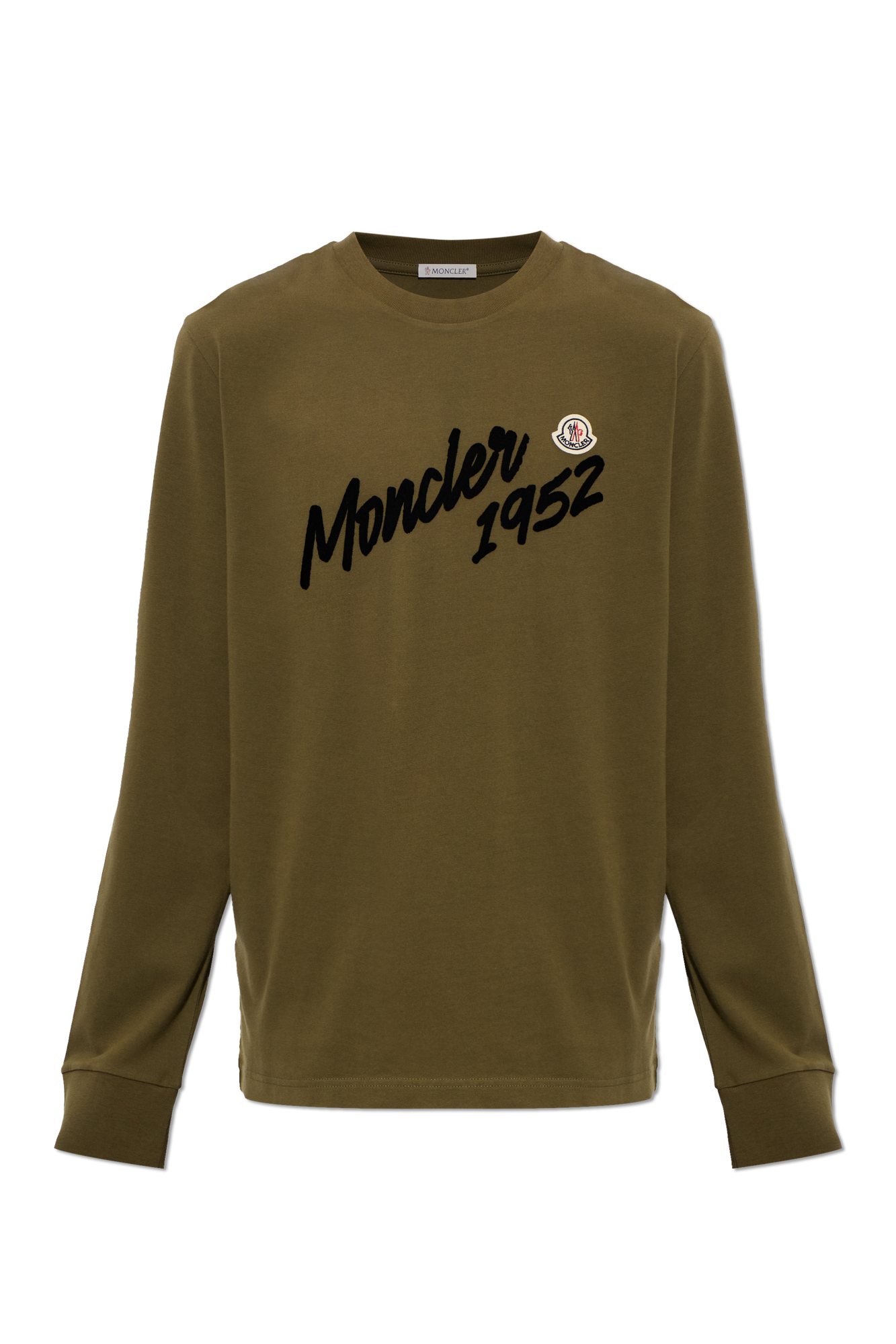 Moncler T-shirt Z Logo, Mężczyźni, Zielony