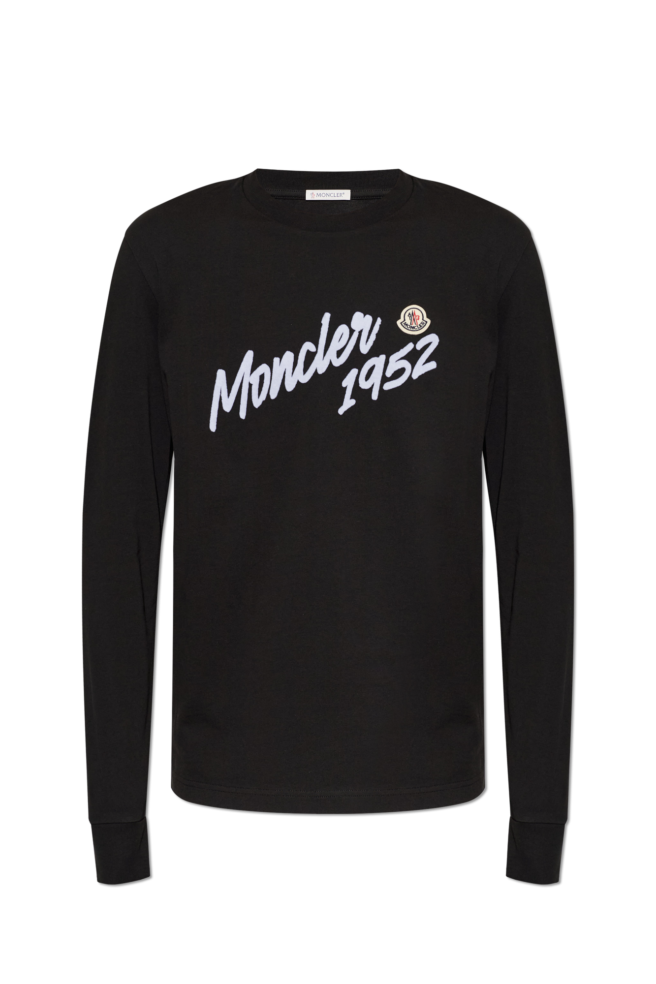 Moncler T-shirt Z Logo, Mężczyźni, Czarny