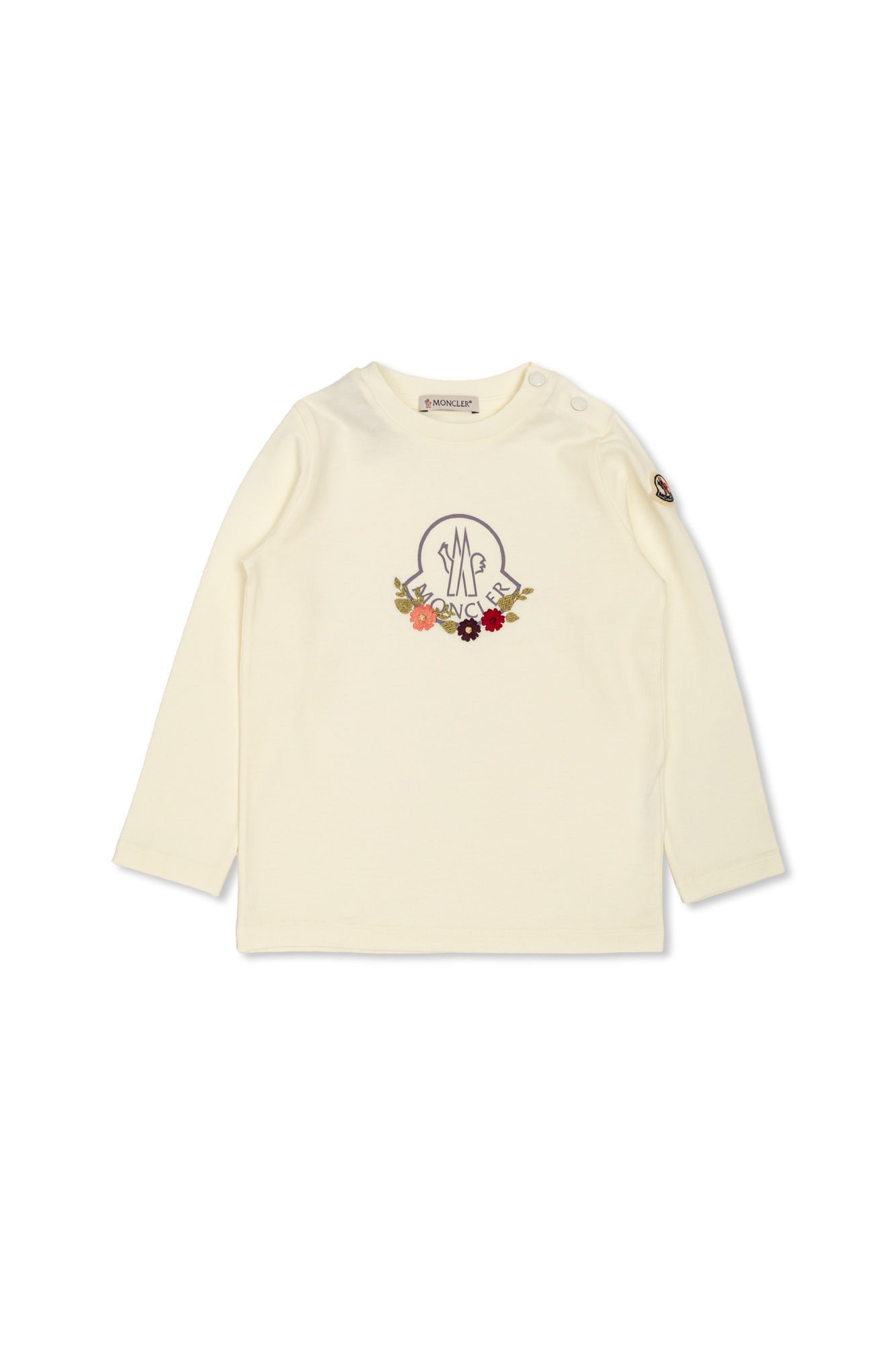 Moncler Enfant T-shirt Z Logo, Unisex, Kremowy
