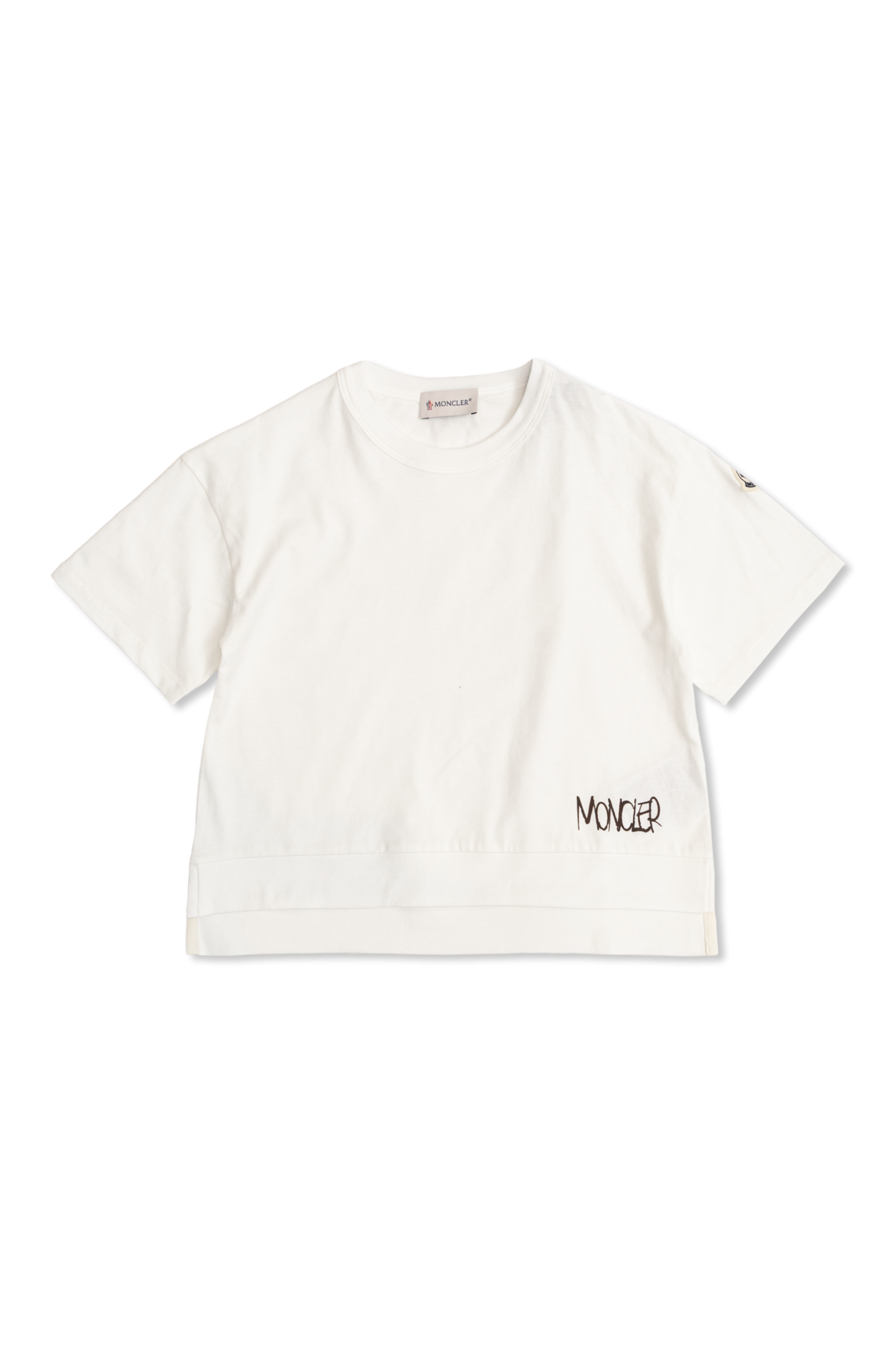 Moncler Enfant T-shirt Z Logo, Unisex, Biały