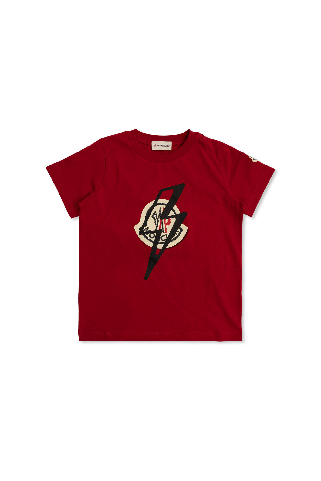 Moncler Enfant T-shirt Z Nadrukiem, Unisex, Czerwony
