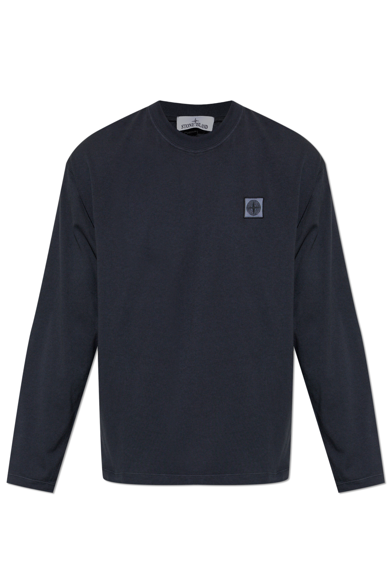 Stone Island T-shirt Z Logo, Mężczyźni, Granatowy