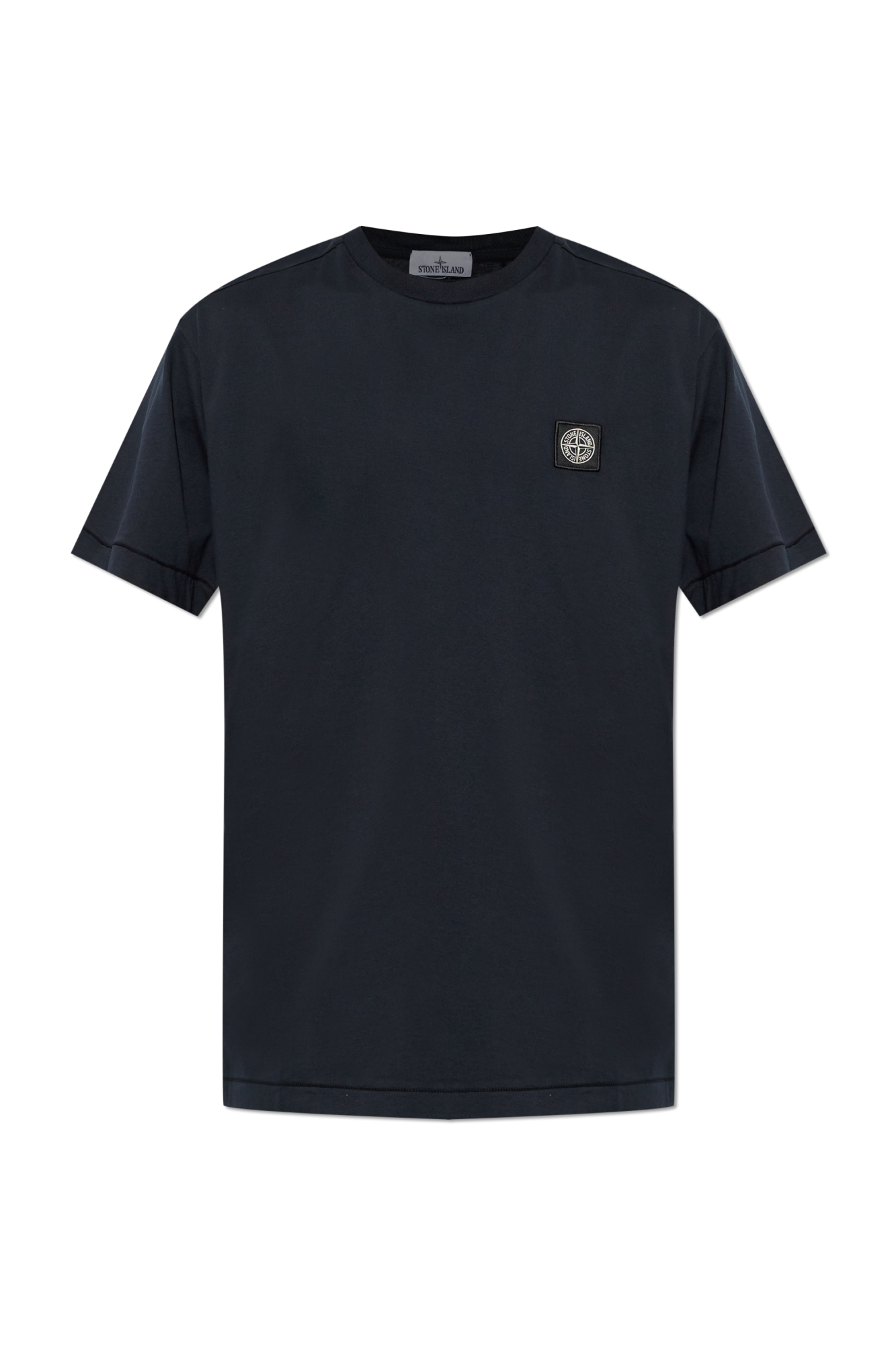 Stone Island T-shirt Z Logo, Mężczyźni, Granatowy