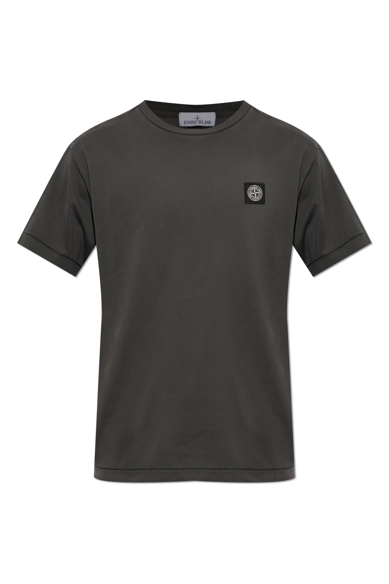 Stone Island T-shirt Z Naszywką Z Logo, Mężczyźni, Szary
