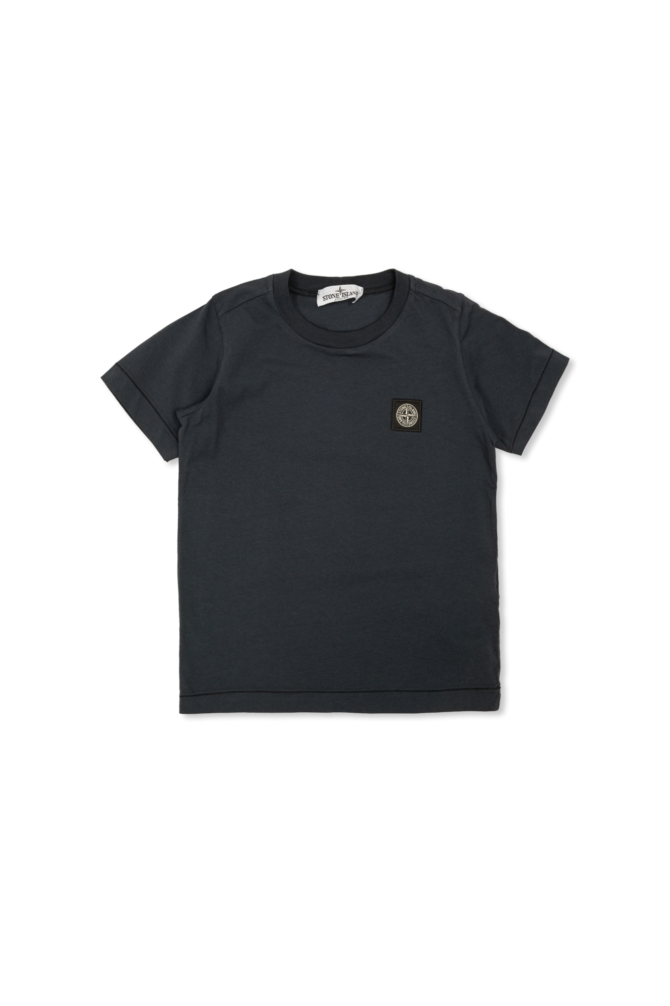 Stone Island Junior T-shirt Z Naszywką Z Logo, Unisex, Granatowy