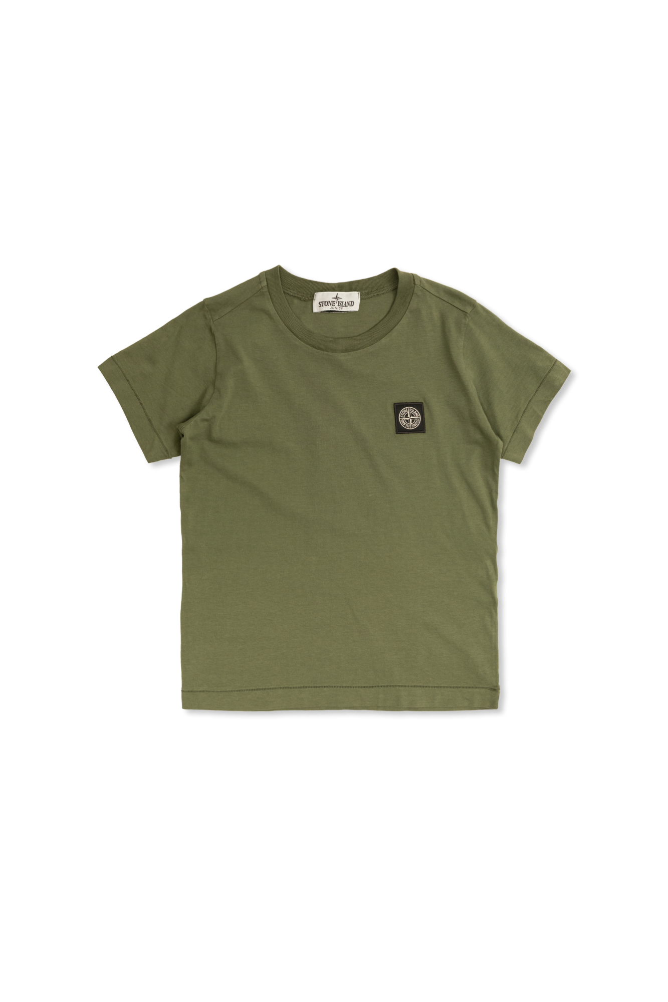 Stone Island Junior T-shirt Z Naszywką Z Logo, Unisex, Zielony