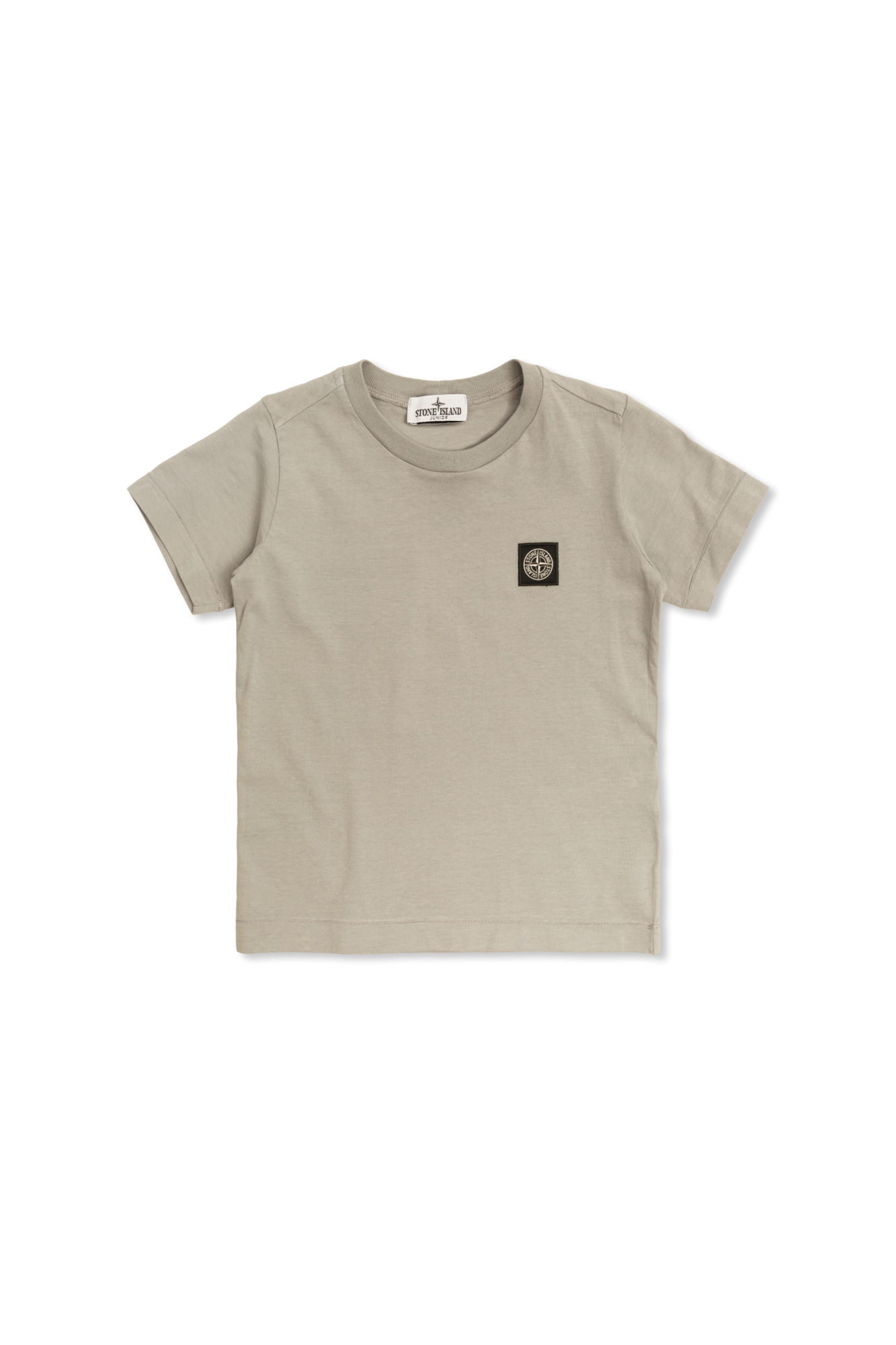 Stone Island Junior T-shirt Z Naszywką Z Logo, Unisex, Szary