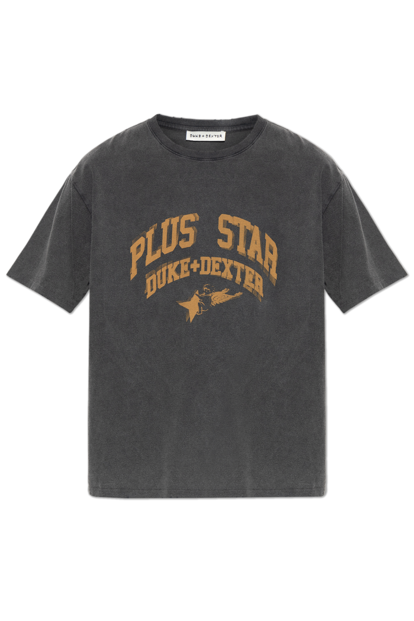 DUKE & DEXTER T-shirt Z Logo, Mężczyźni, Szary