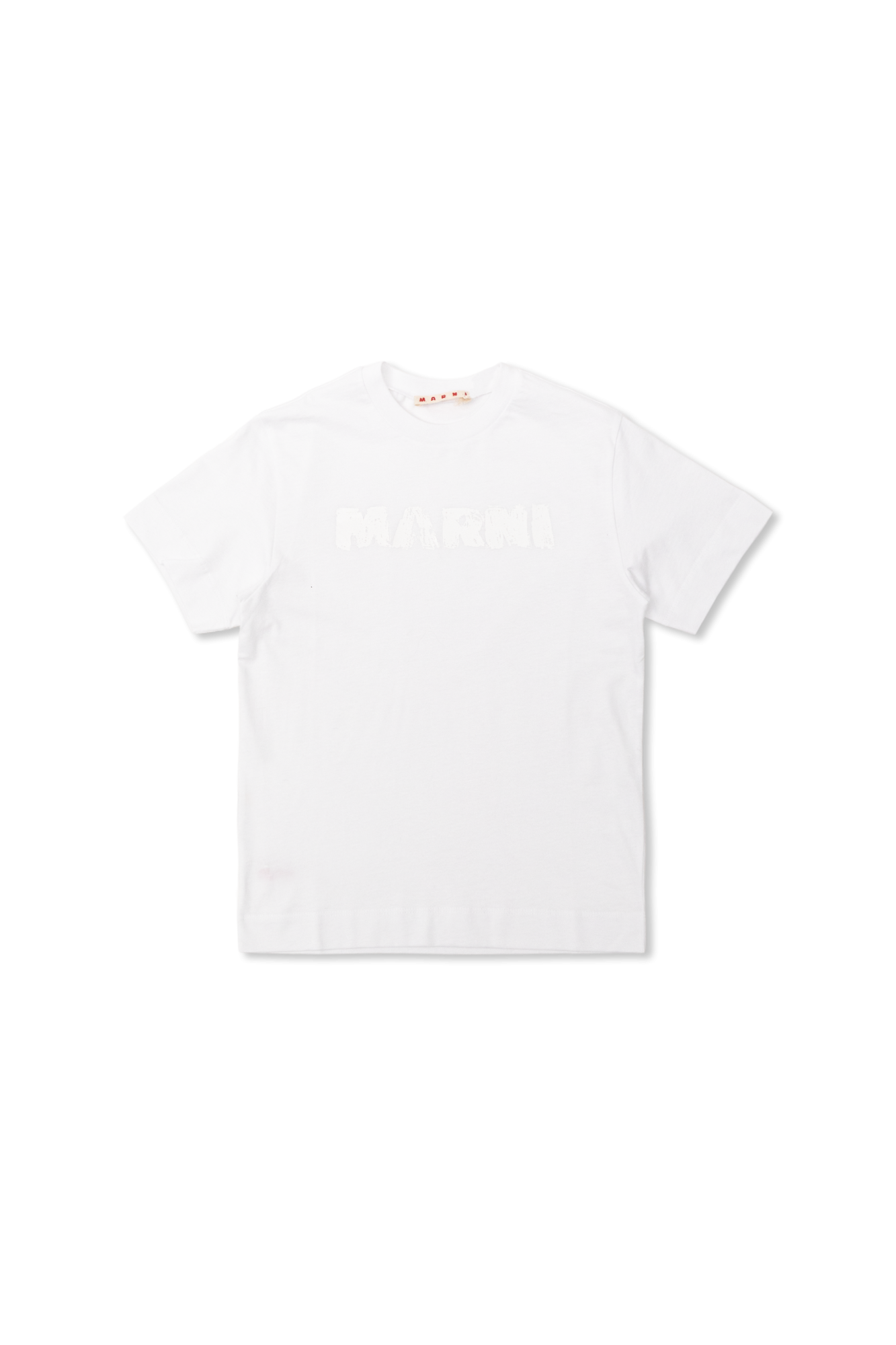 Marni Kids T-shirt Z Nadrukowanym Logo, Unisex, Biały